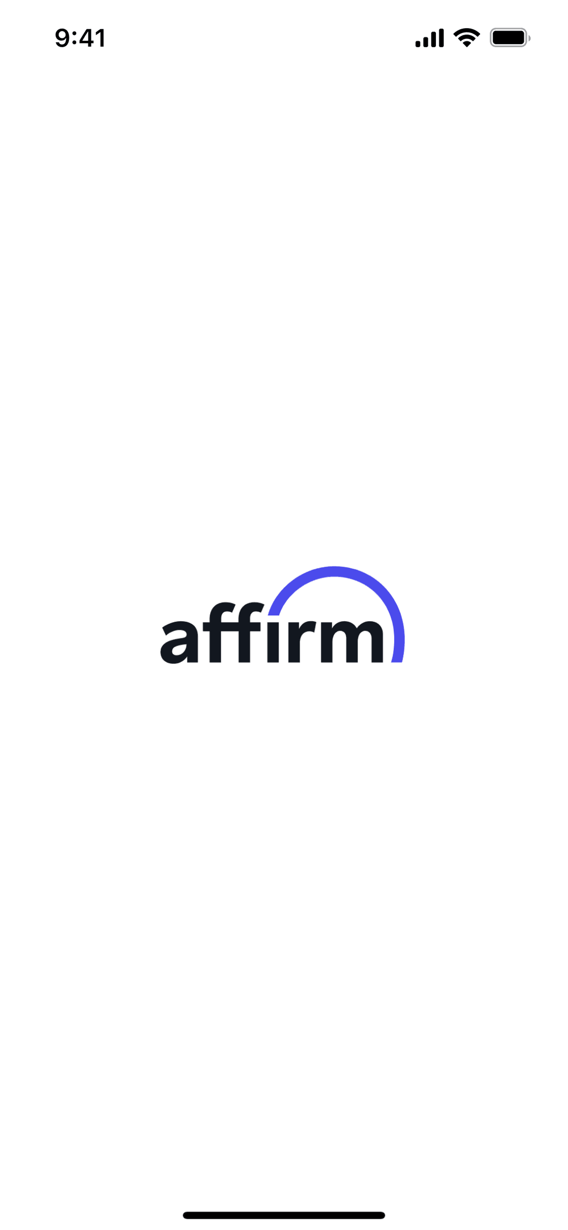 Affirm iOS Finance interface screenshot 1