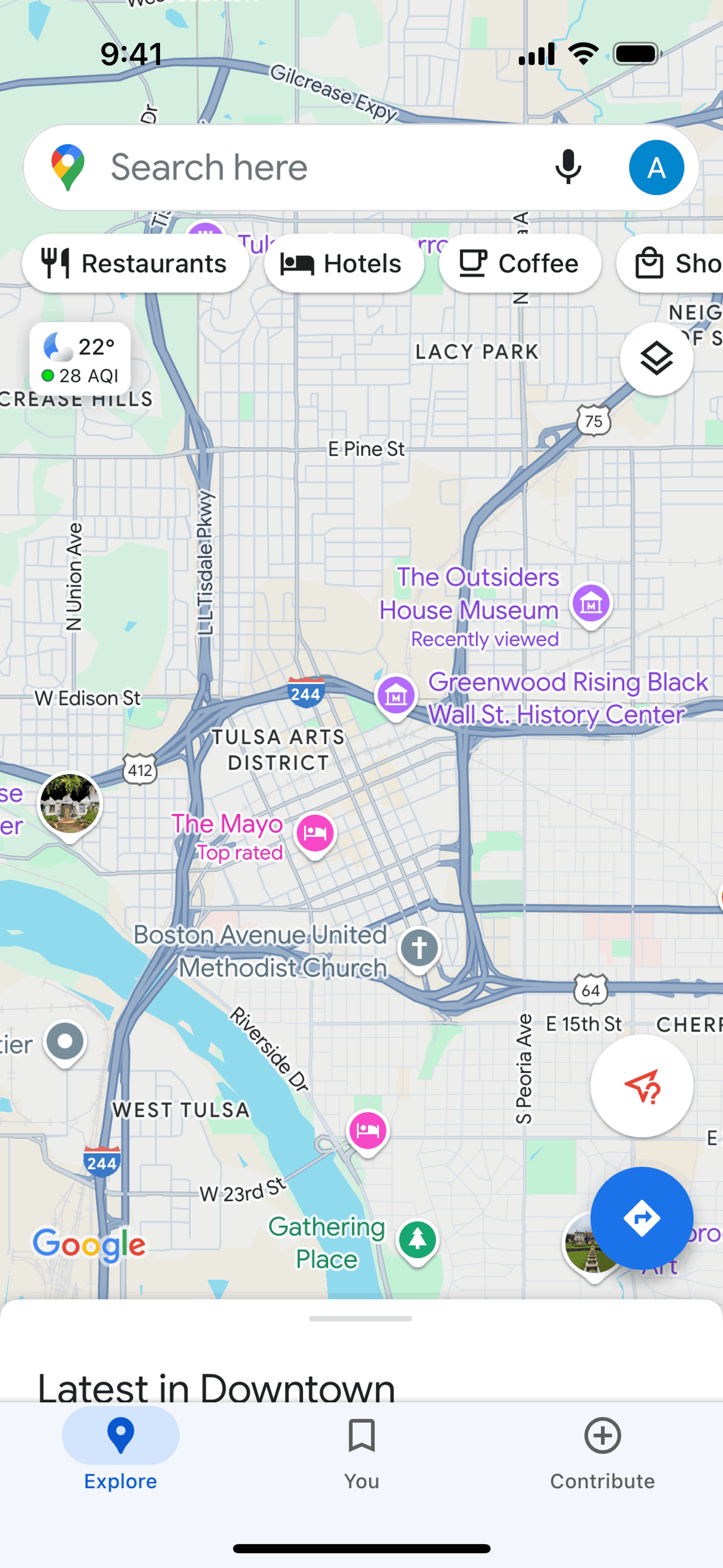 Google Maps iOS Maps & Navigation interface screenshot 5