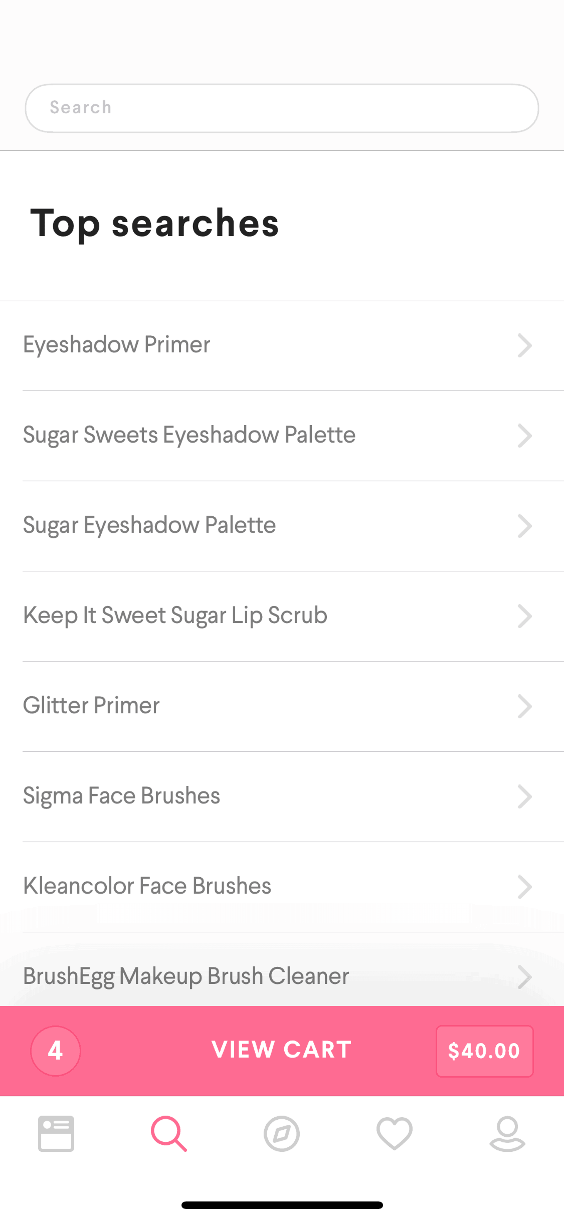 Hush iOS Shopping interface screenshot 16