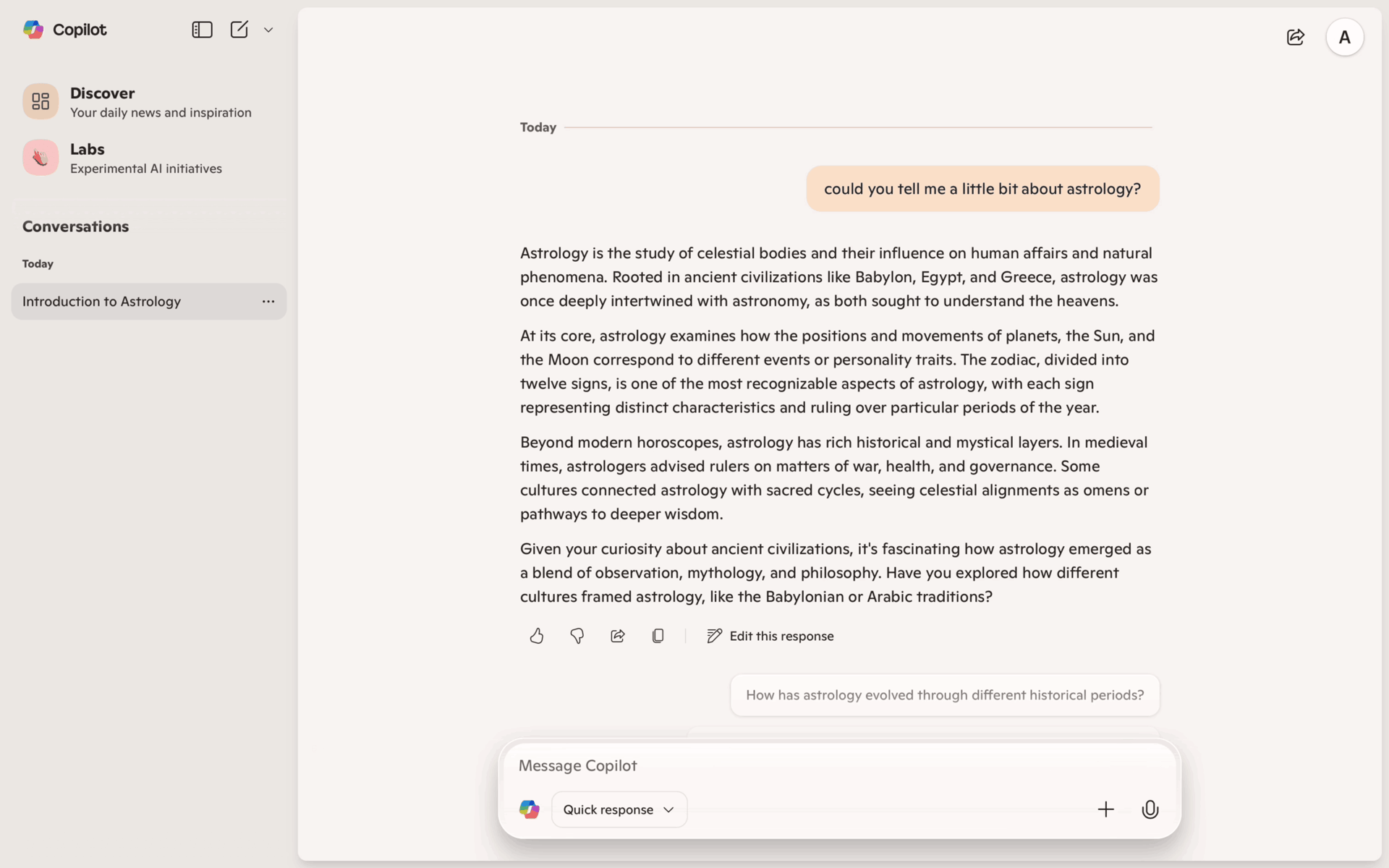 Microsoft Copilot Web AI interface screenshot 16