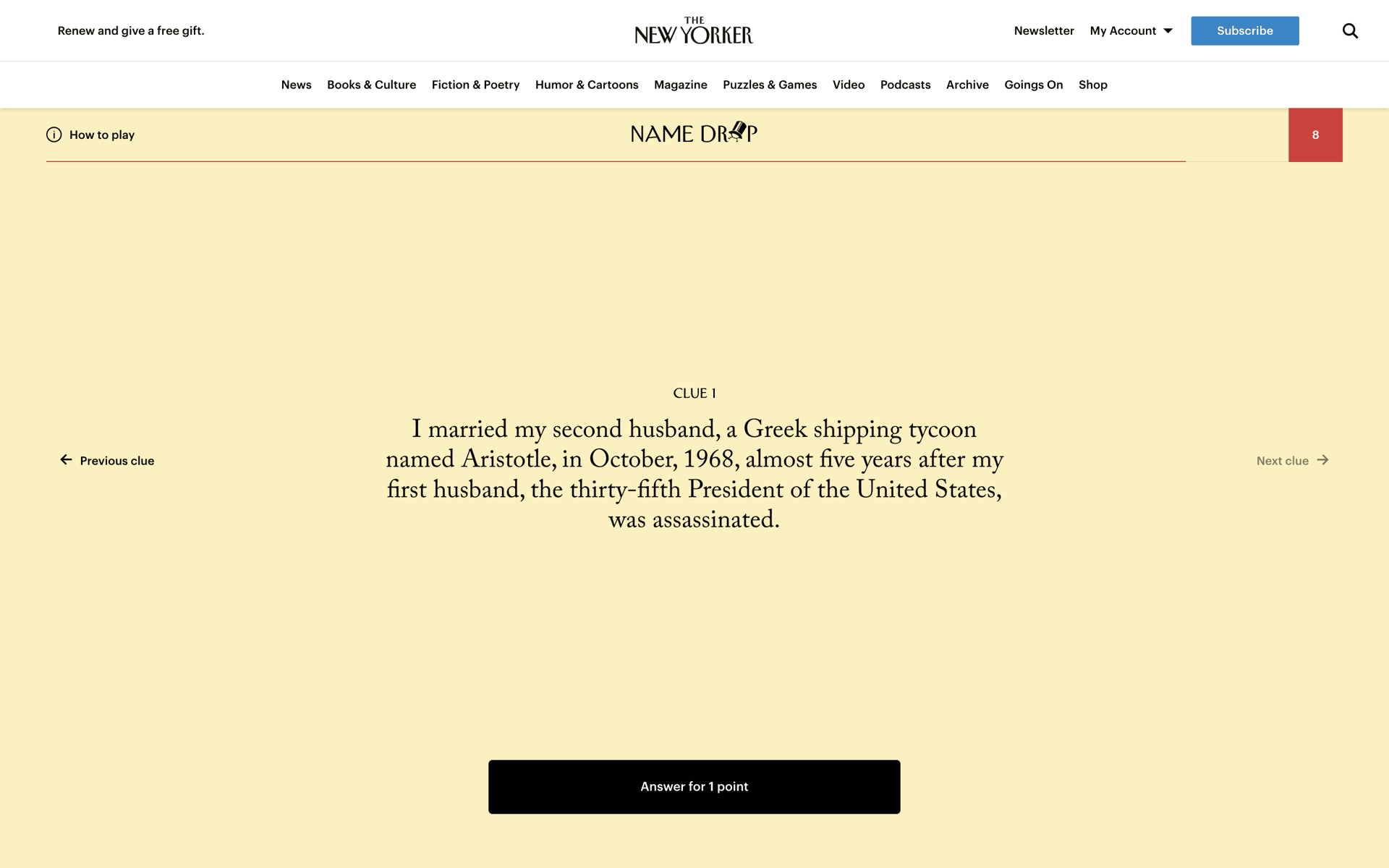 The New Yorker Web News interface screenshot 18
