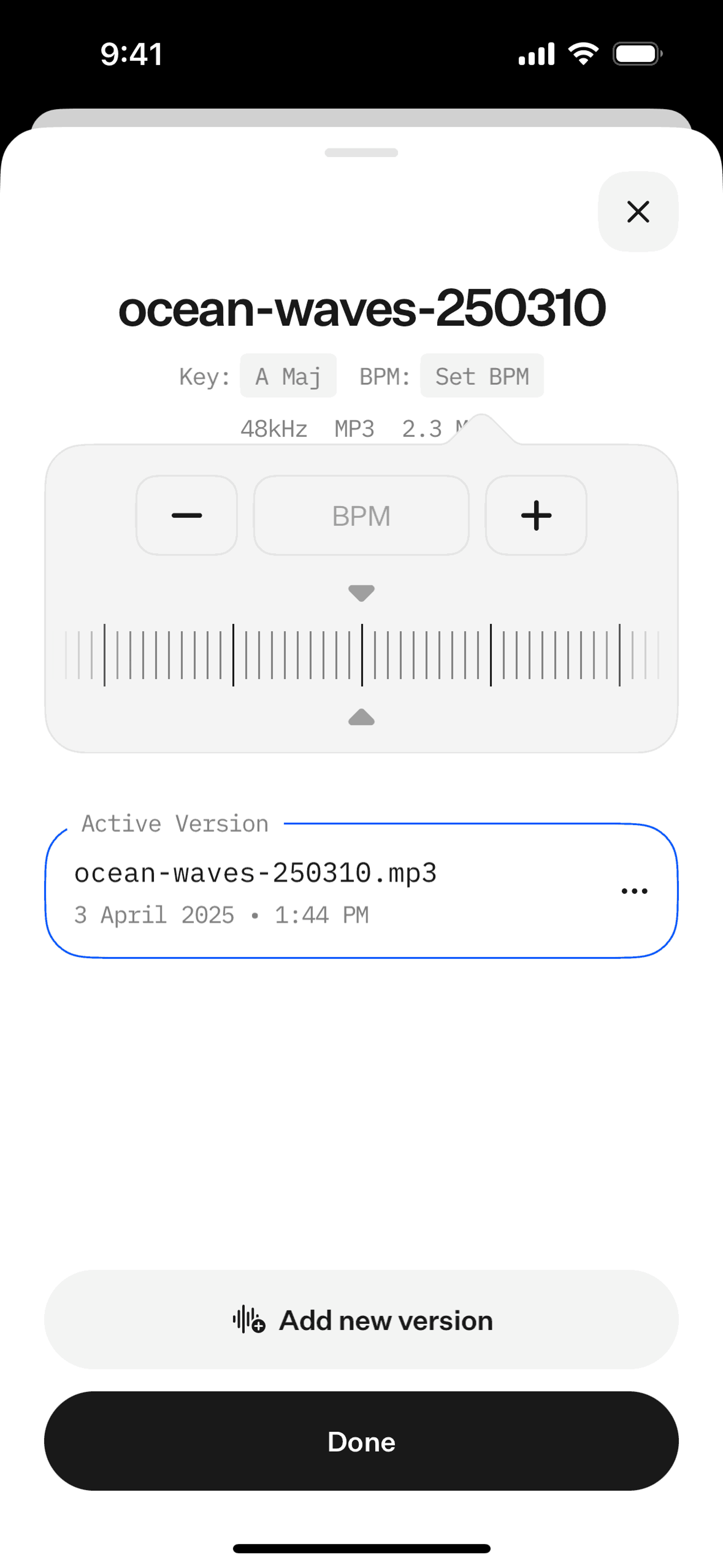 [untitled] iOS Music & Audio interface screenshot 7