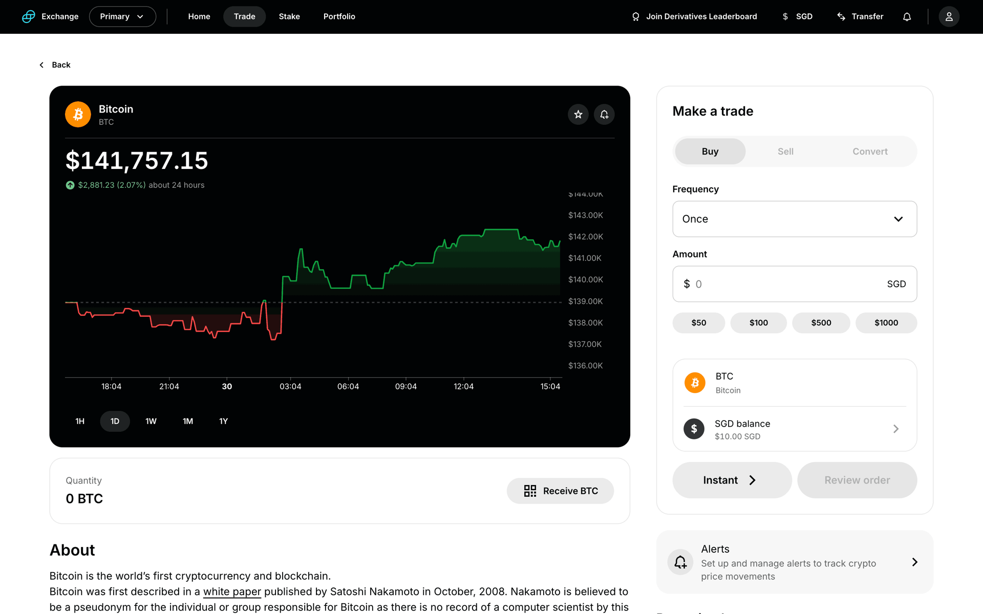 Gemini Web Finance interface screenshot 3