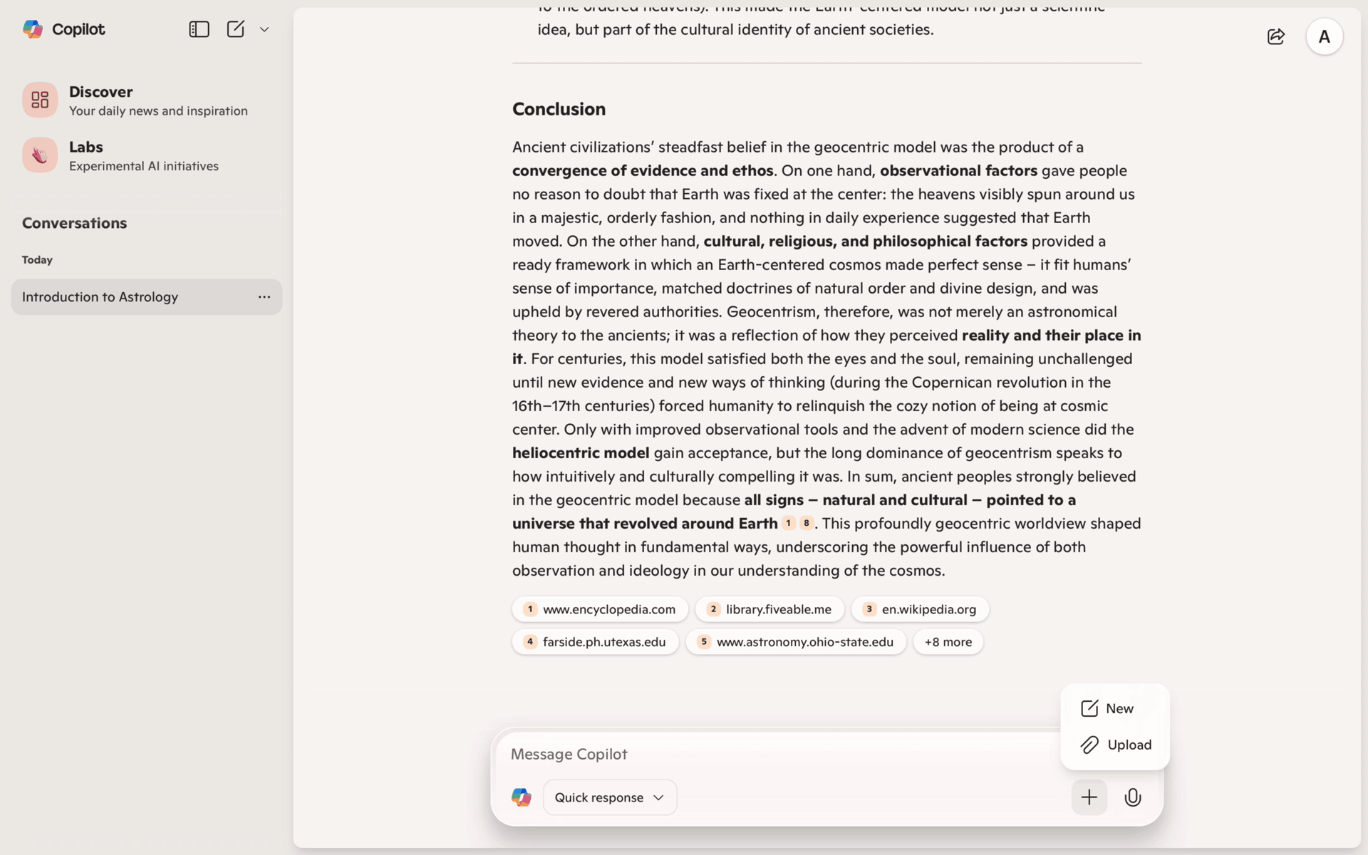 Microsoft Copilot Web AI interface screenshot 23