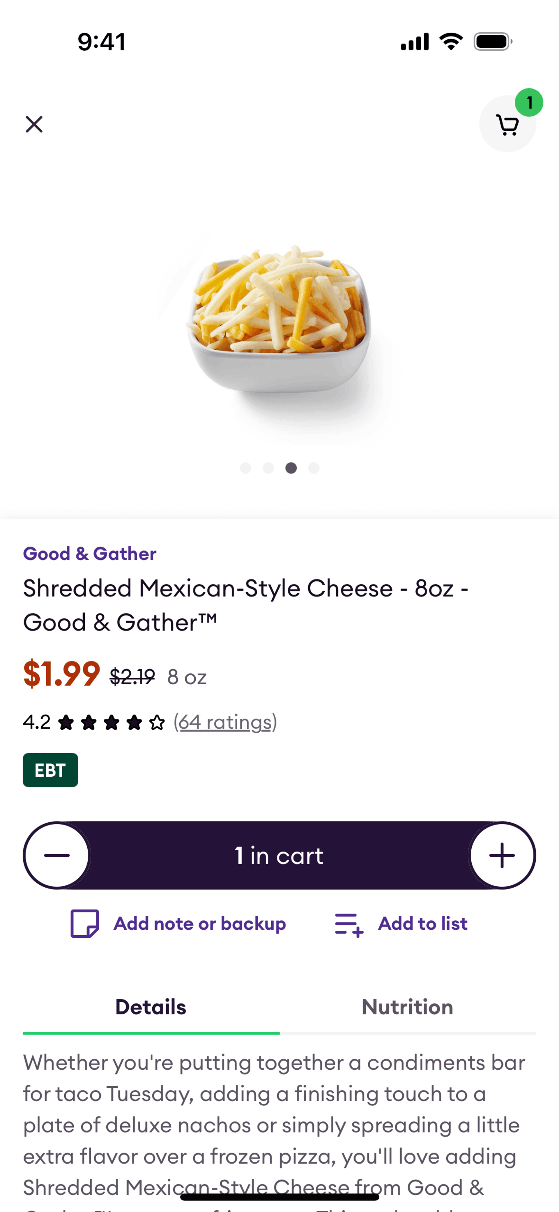 Shipt iOS Shopping interface screenshot 21