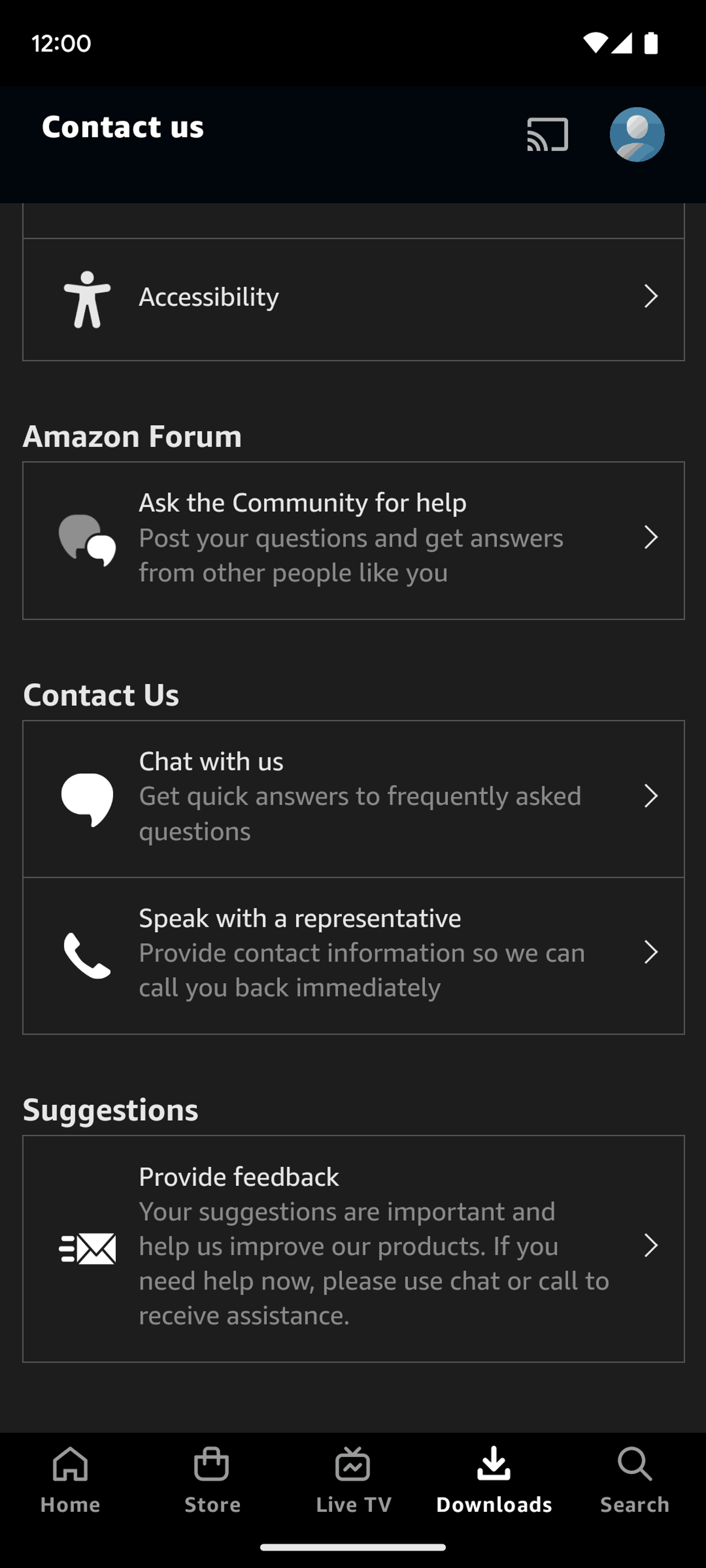Prime Video Android Entertainment interface screenshot 15