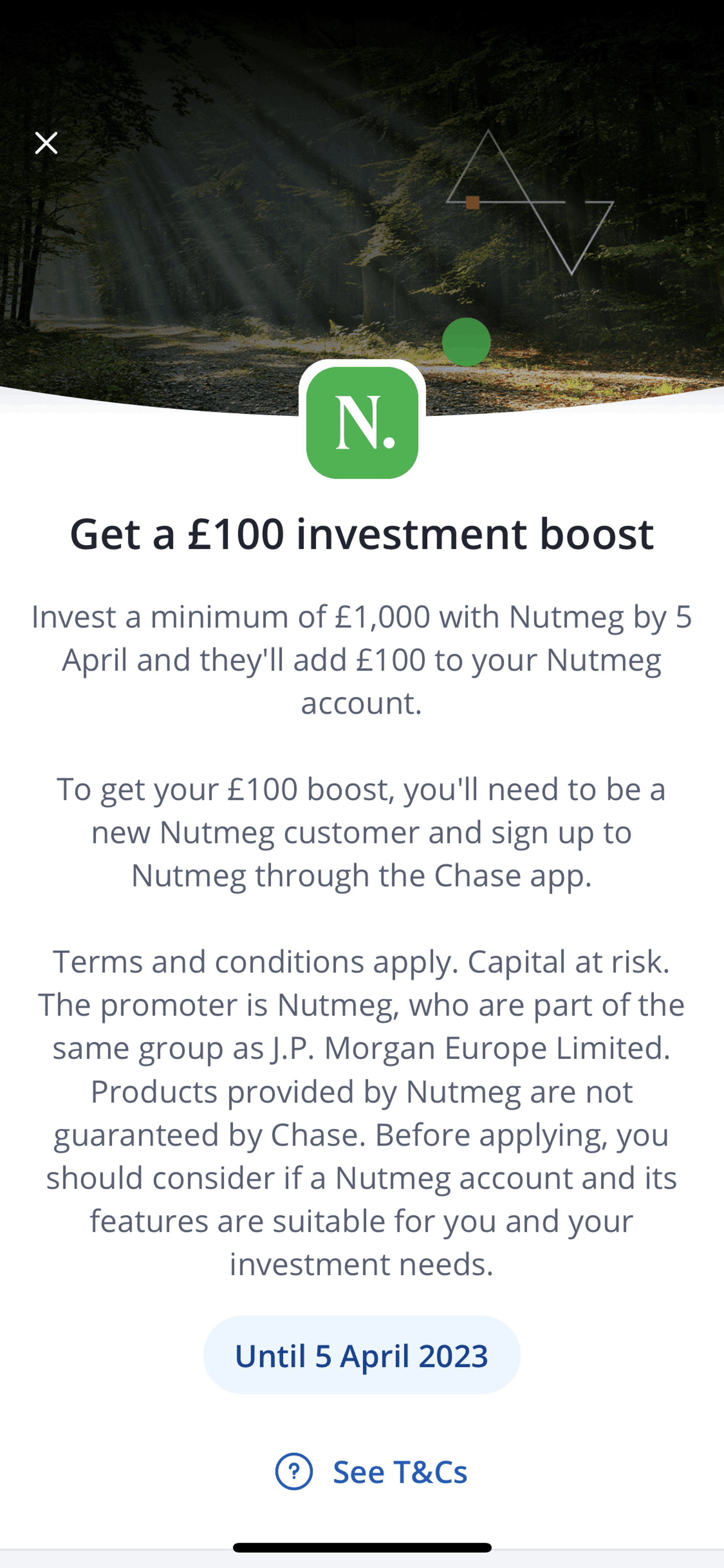 Chase UK iOS Finance interface screenshot 21