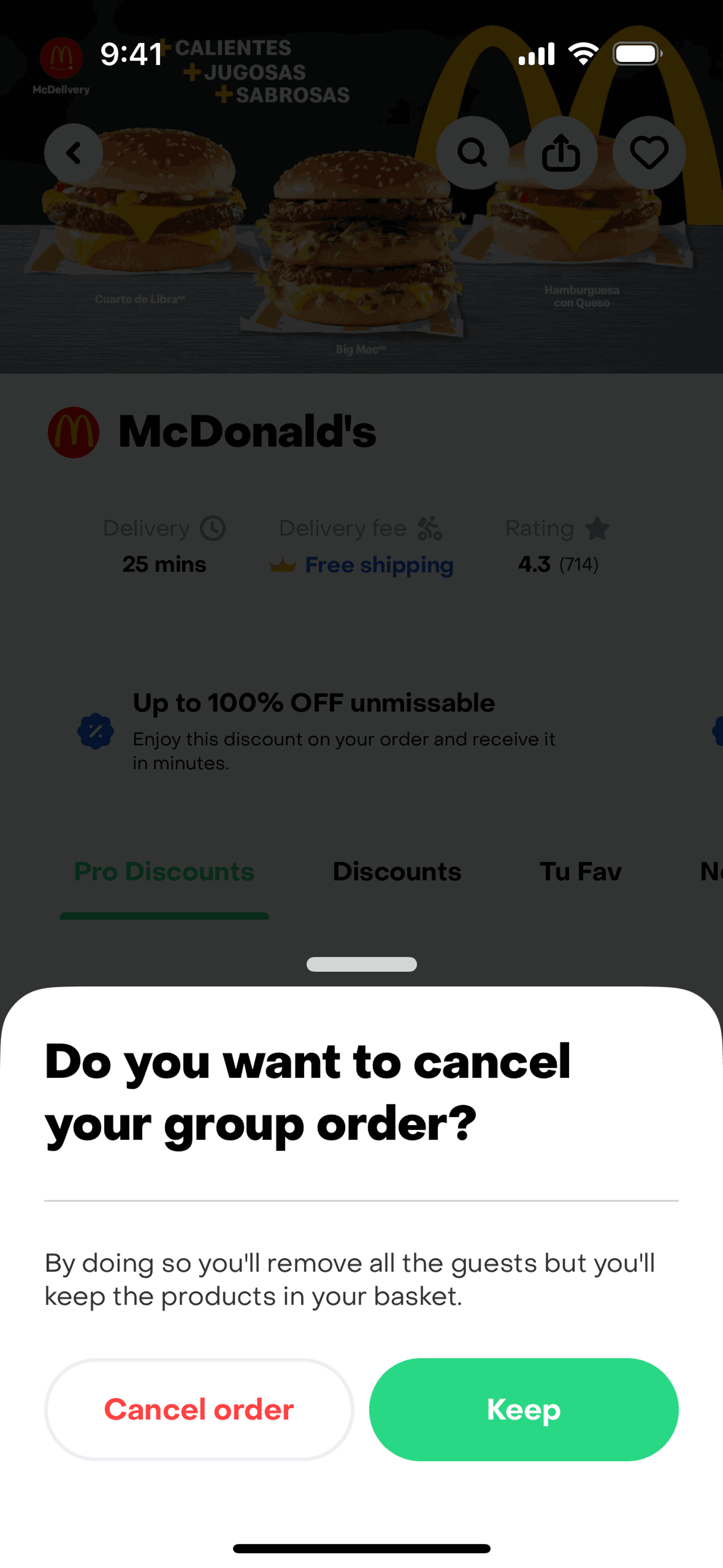 Rappi iOS Food & Drink interface screenshot 10