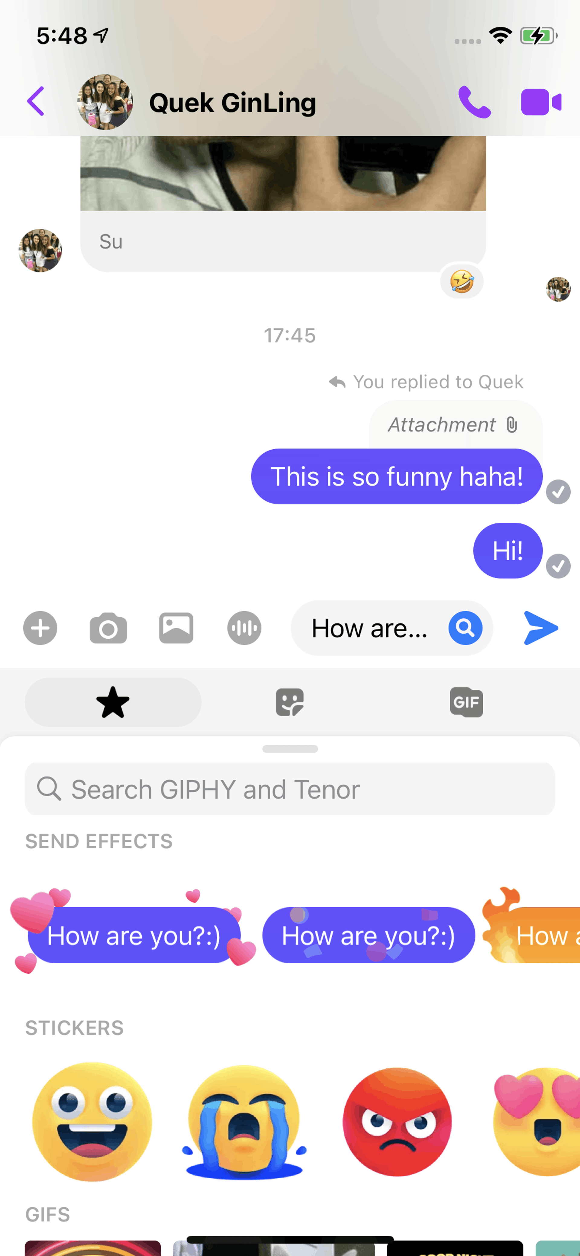 Messenger iOS Social Networking interface screenshot 20