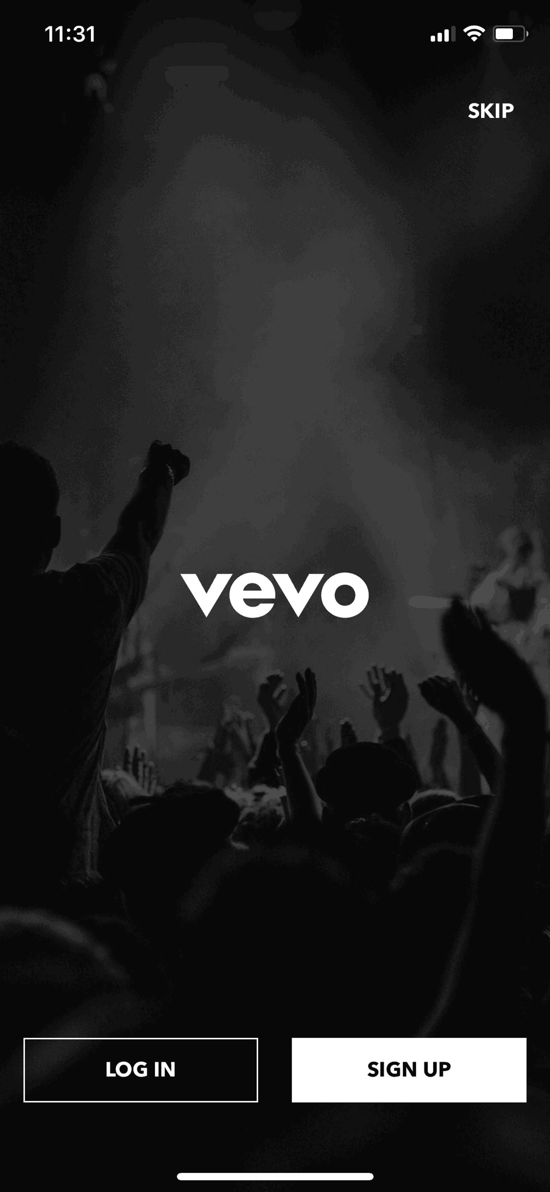 Vevo iOS Music & Audio interface screenshot 2