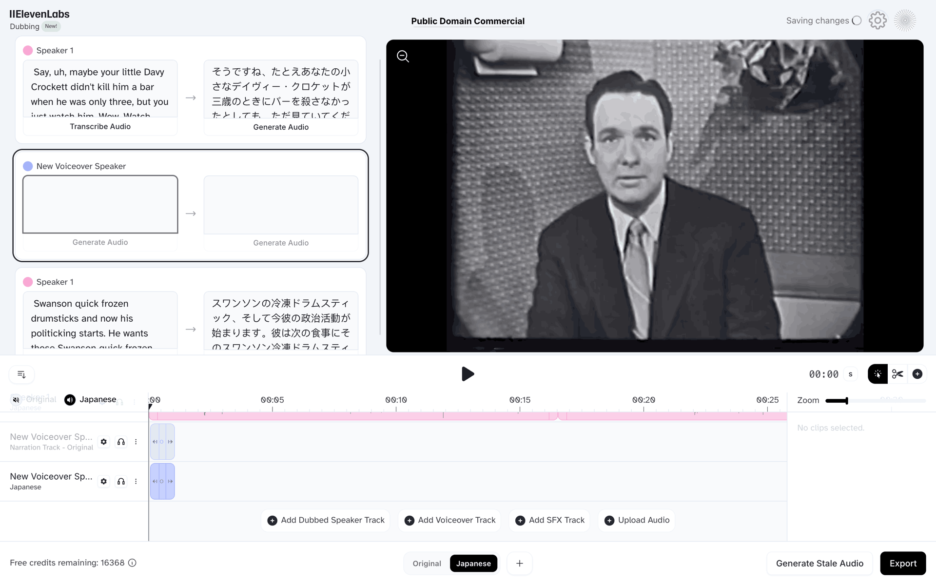 ElevenLabs Web AI interface screenshot 22