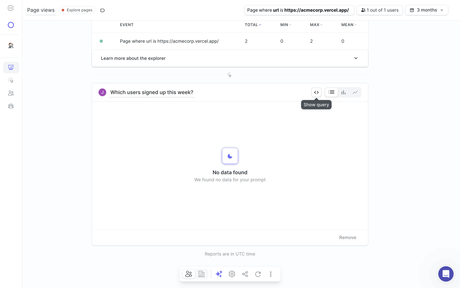 June Web Business interface screenshot 13