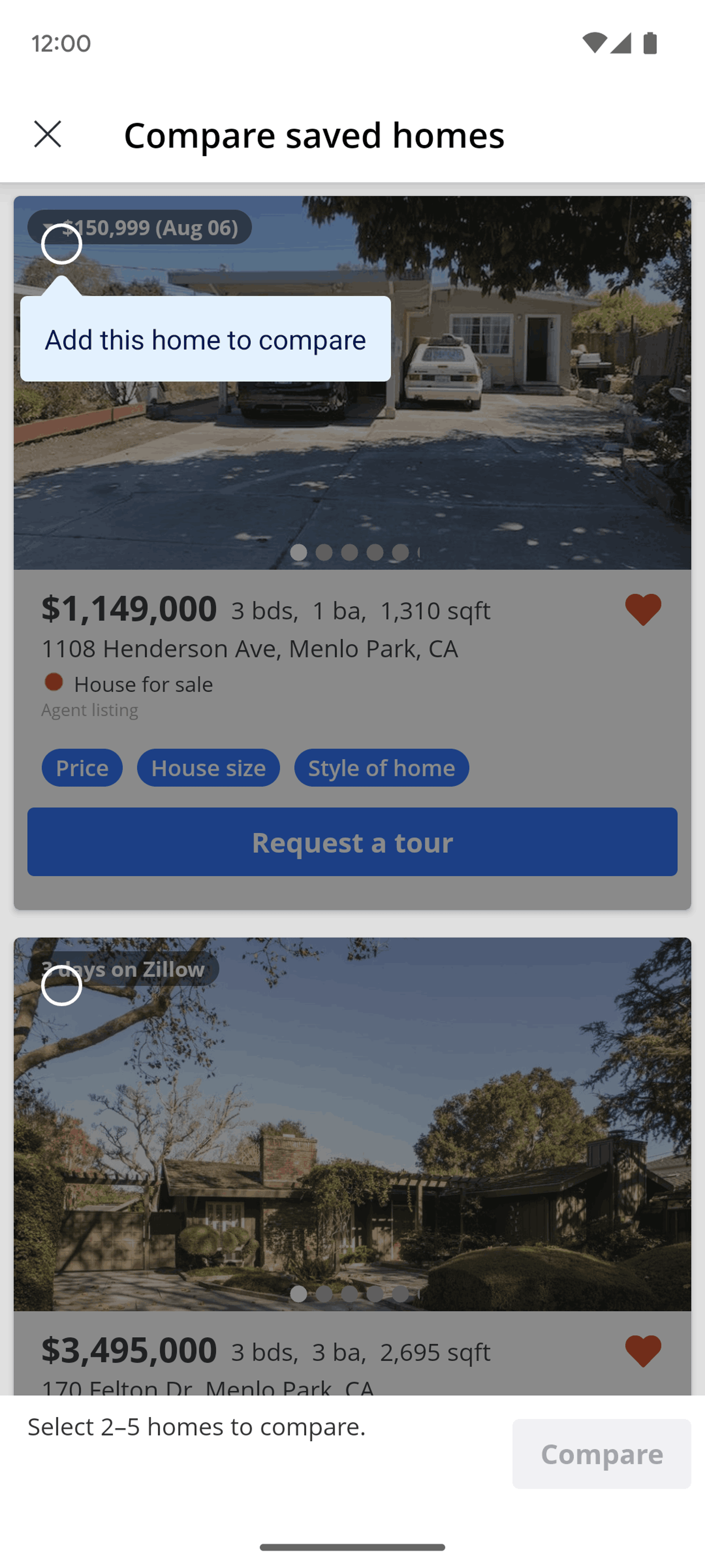 Zillow Android Real Estate interface screenshot 8