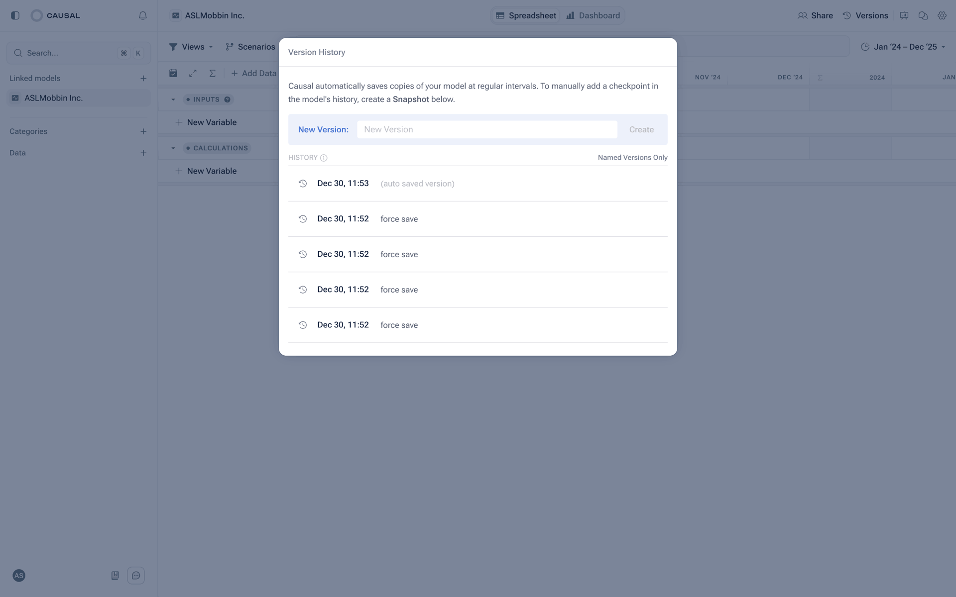 Causal Web Productivity interface screenshot 20