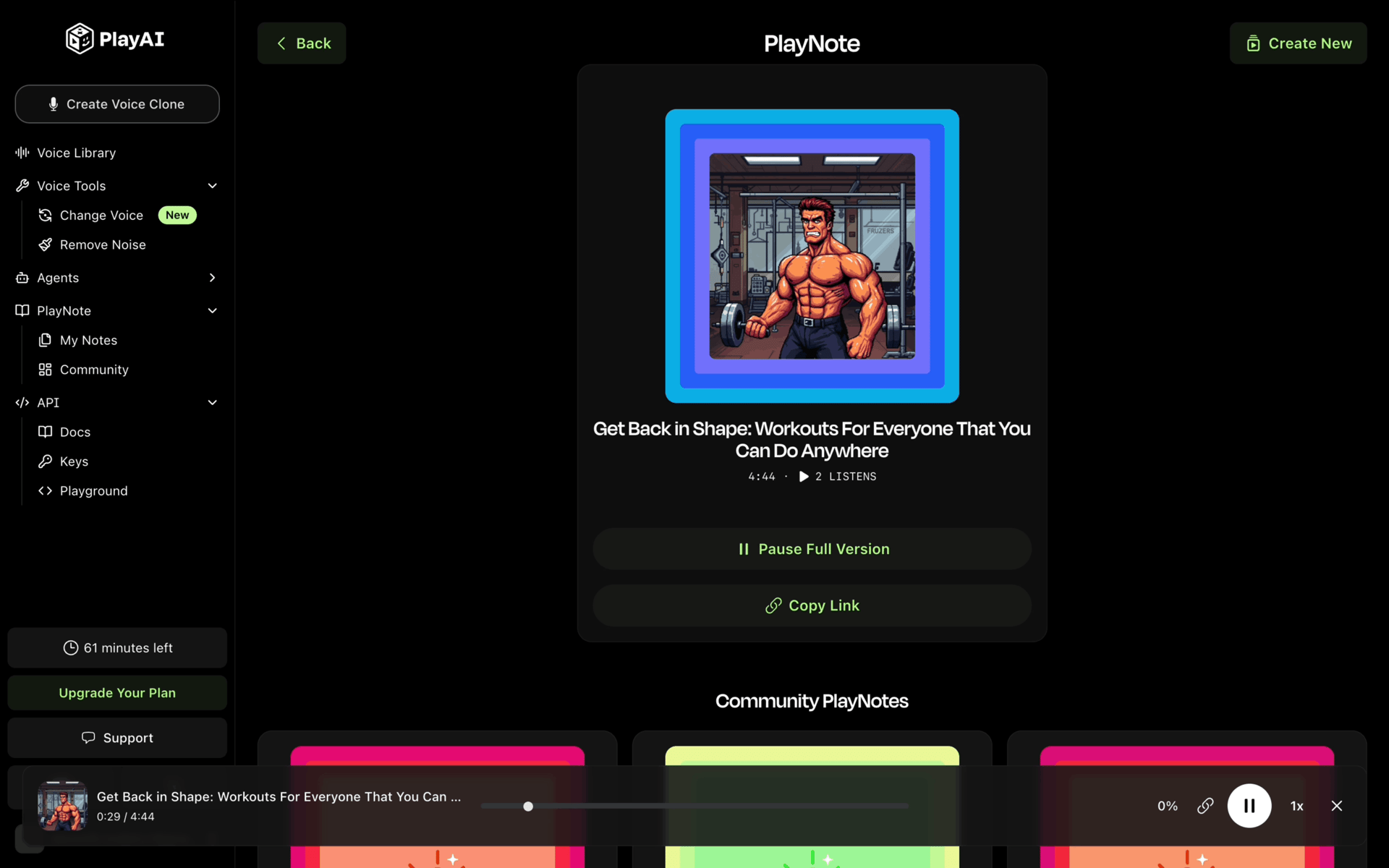 PlayAI Web AI interface screenshot 6