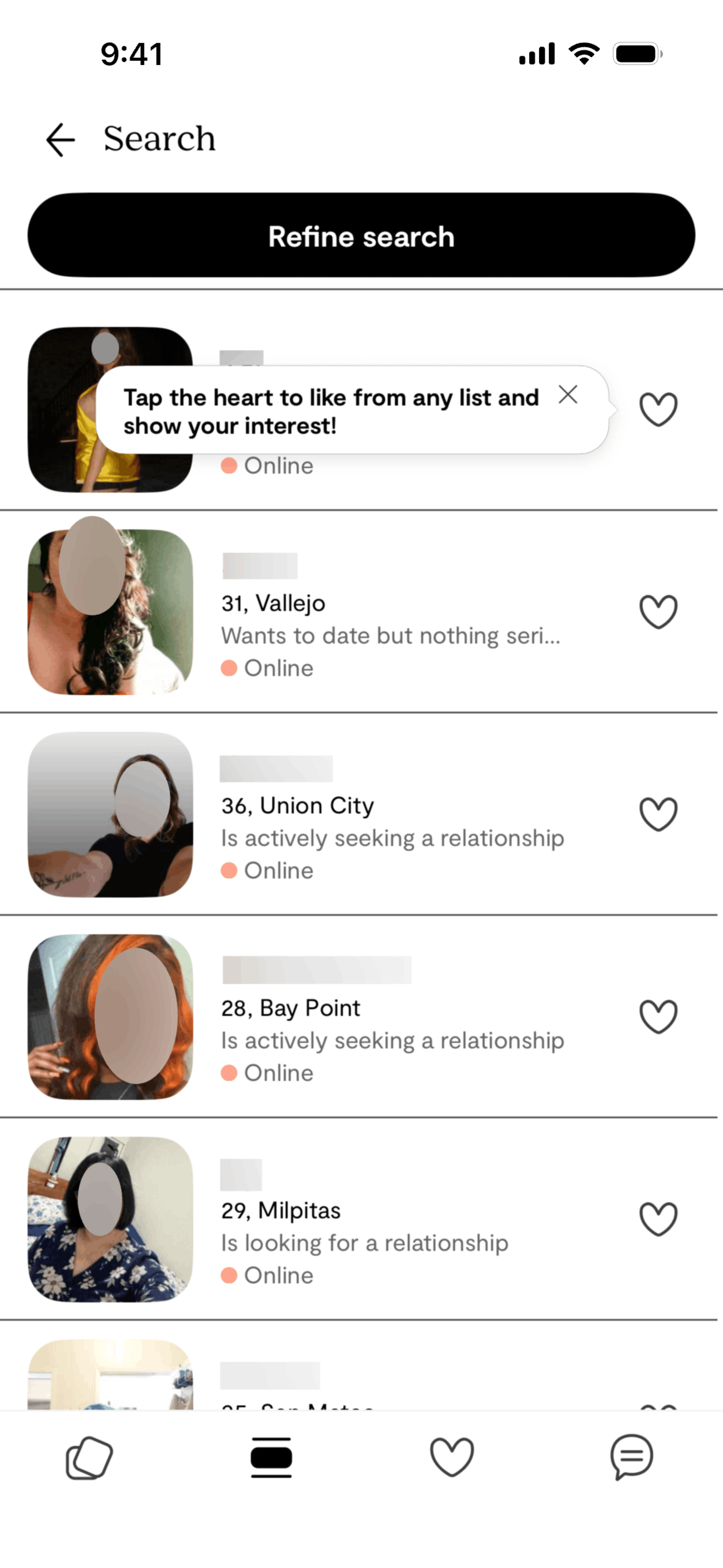 Plenty of Fish iOS dating interface screenshot 12