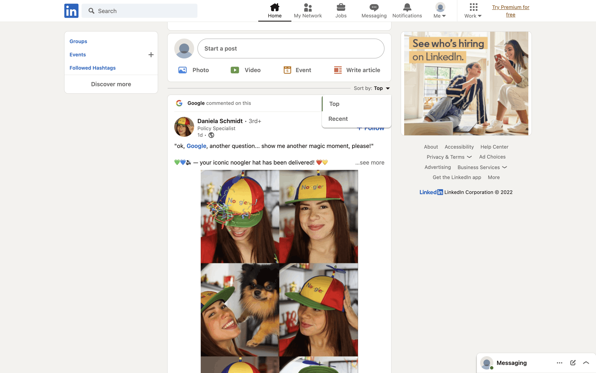 LinkedIn Web Business interface screenshot 10