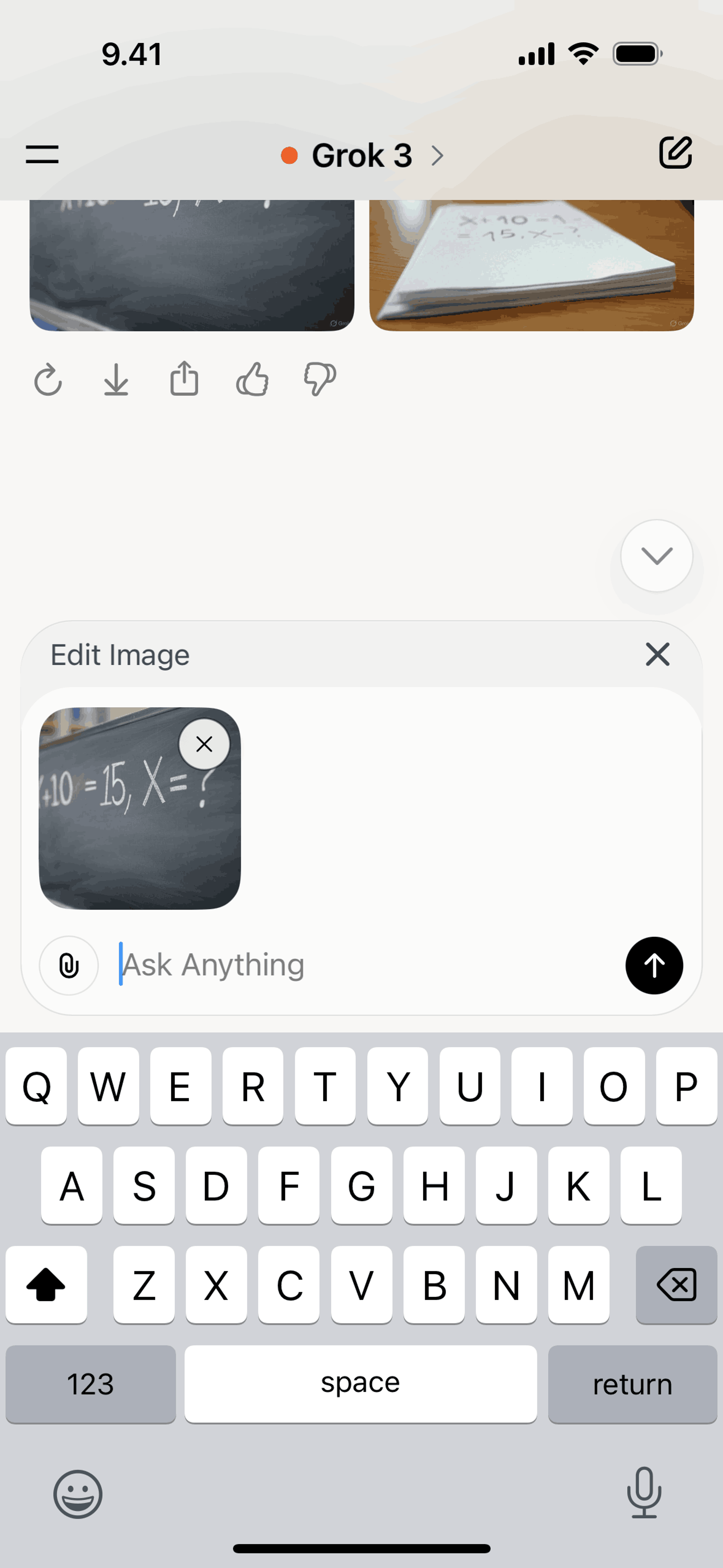 Grok iOS AI interface screenshot 23