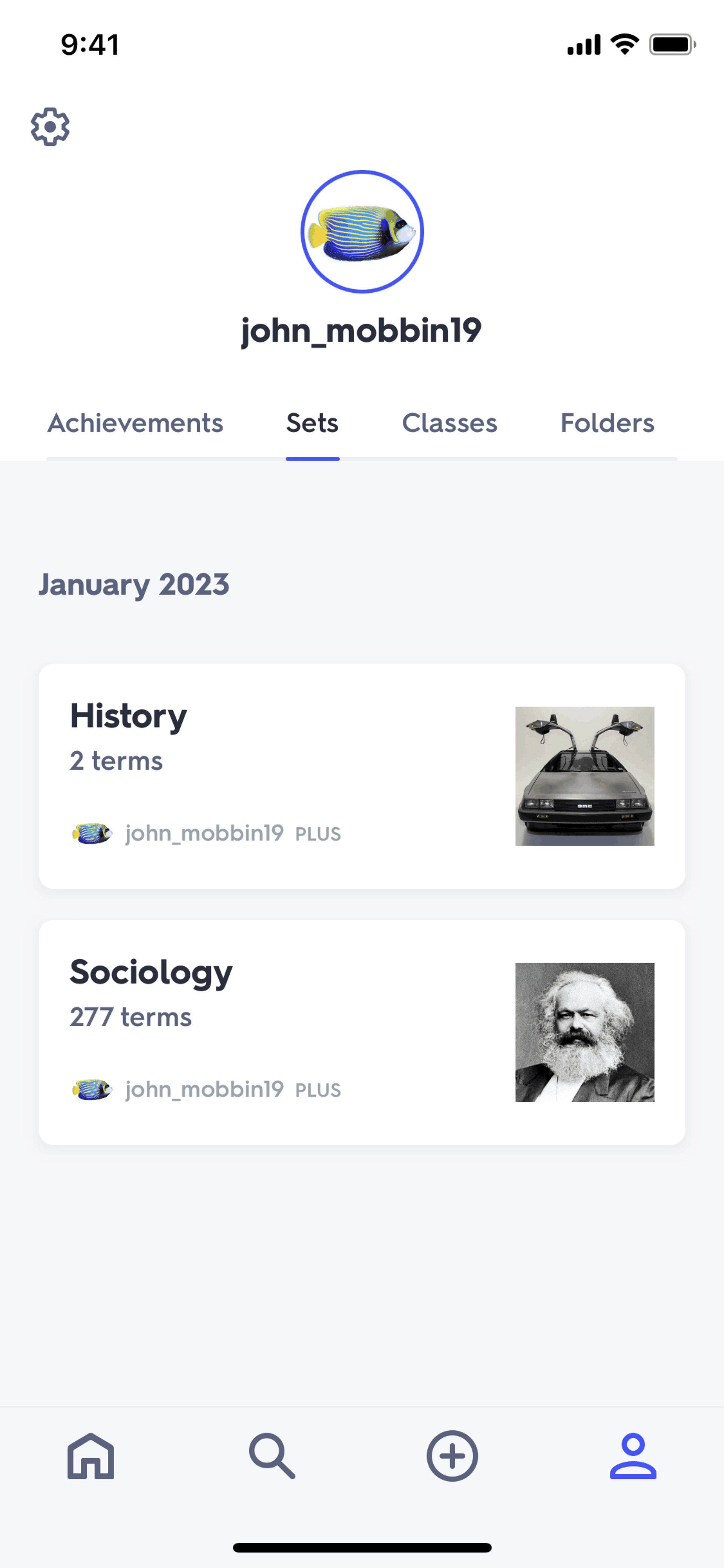 Quizlet iOS Education interface screenshot 20