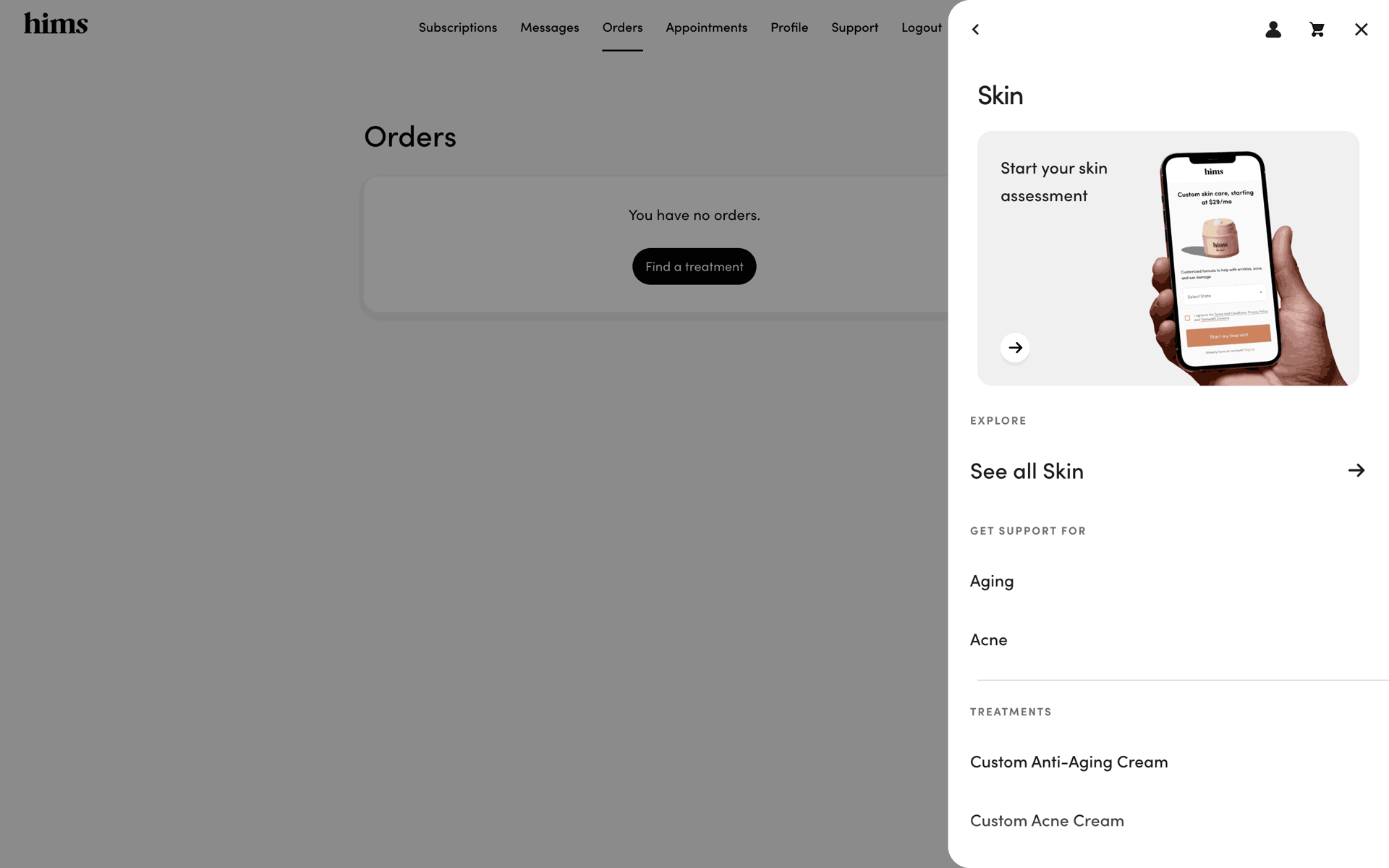 Hims Web Medical interface screenshot 8