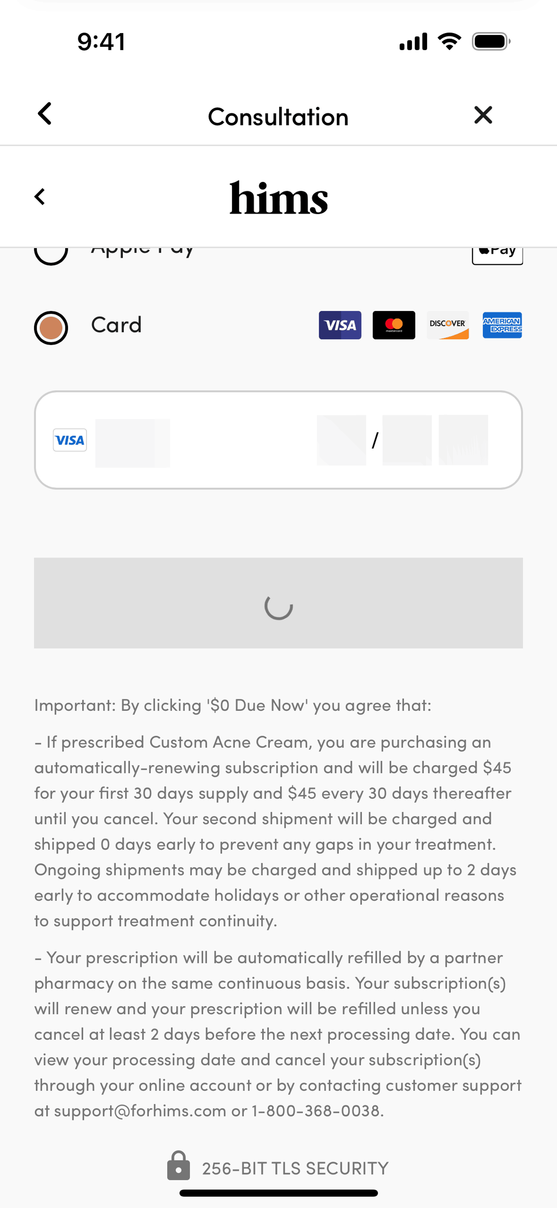 Medical app screen 1