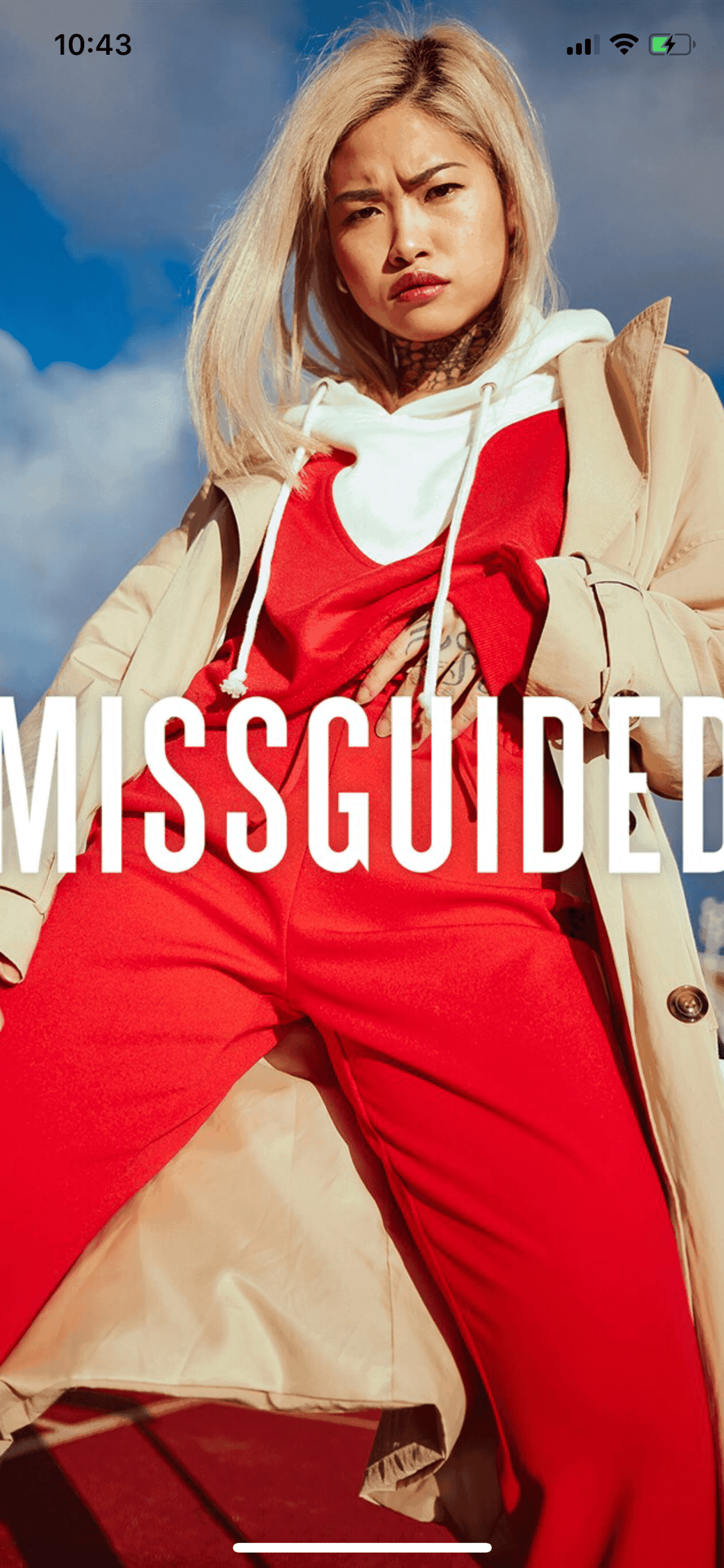 Missguided iOS Shopping interface screenshot 1