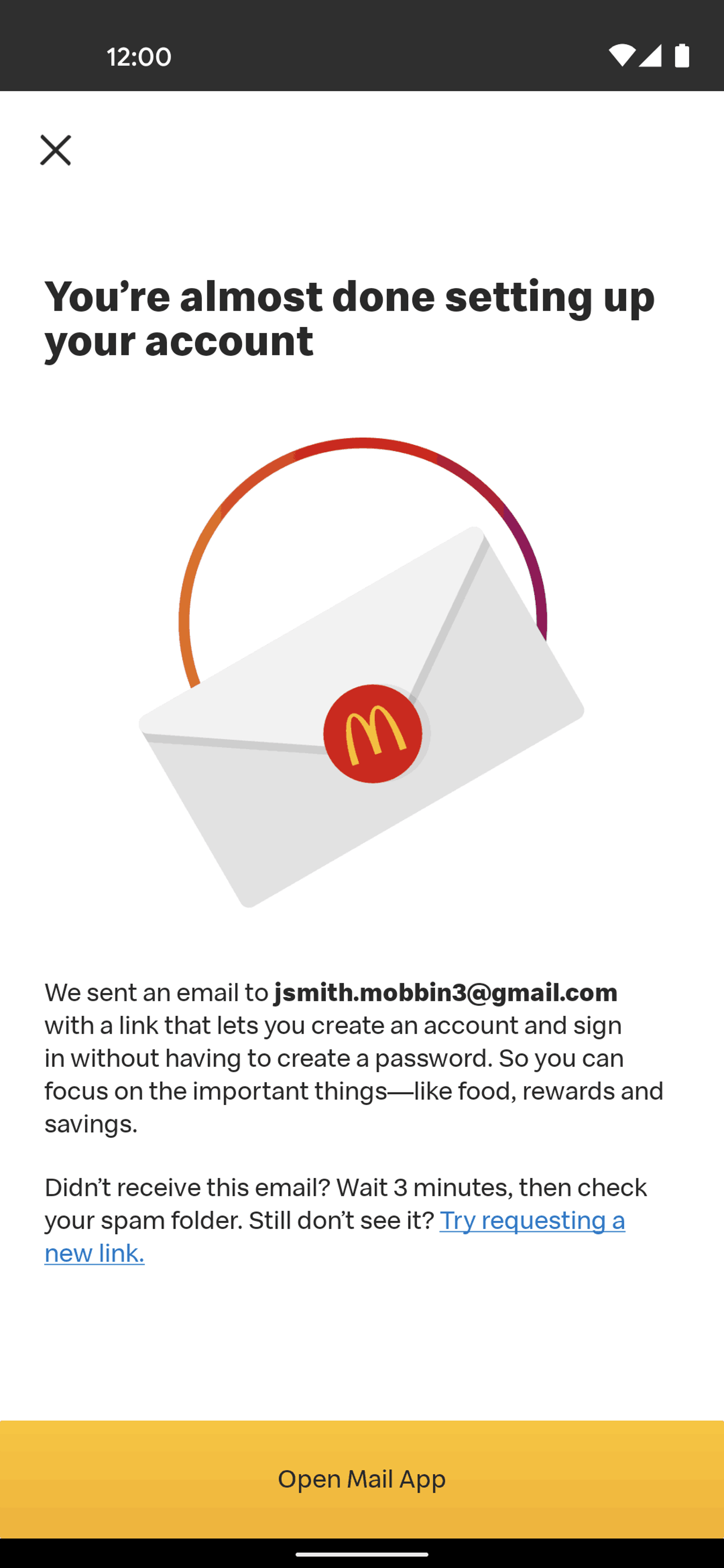 McDonald's Android Food & Drink interface screenshot 12