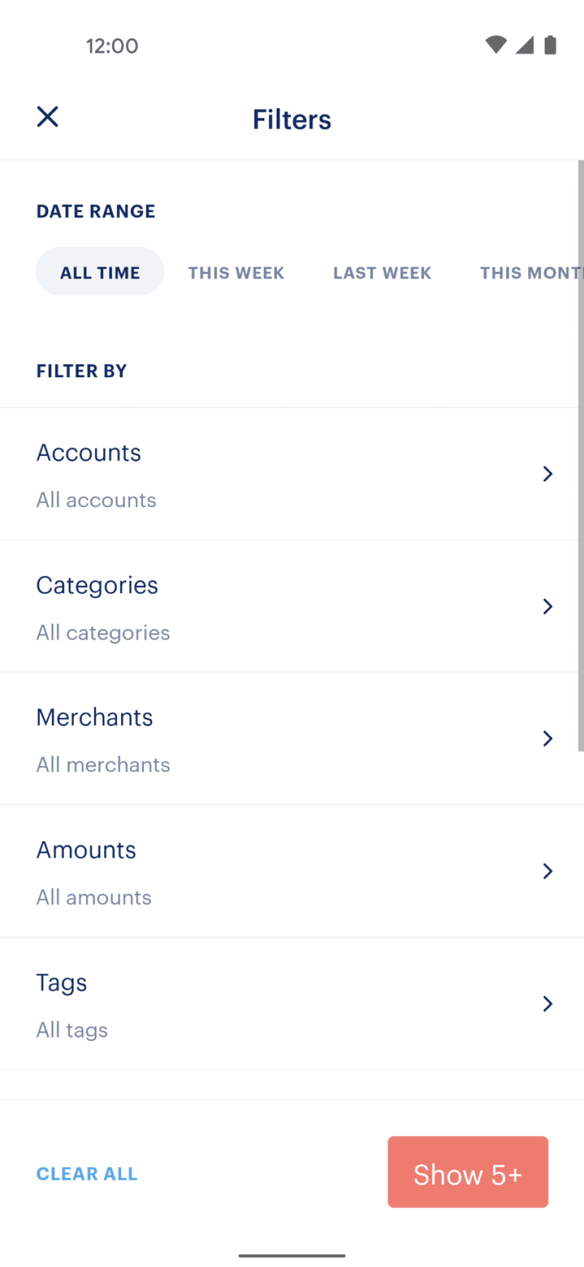 Monarch Android Finance interface screenshot 18