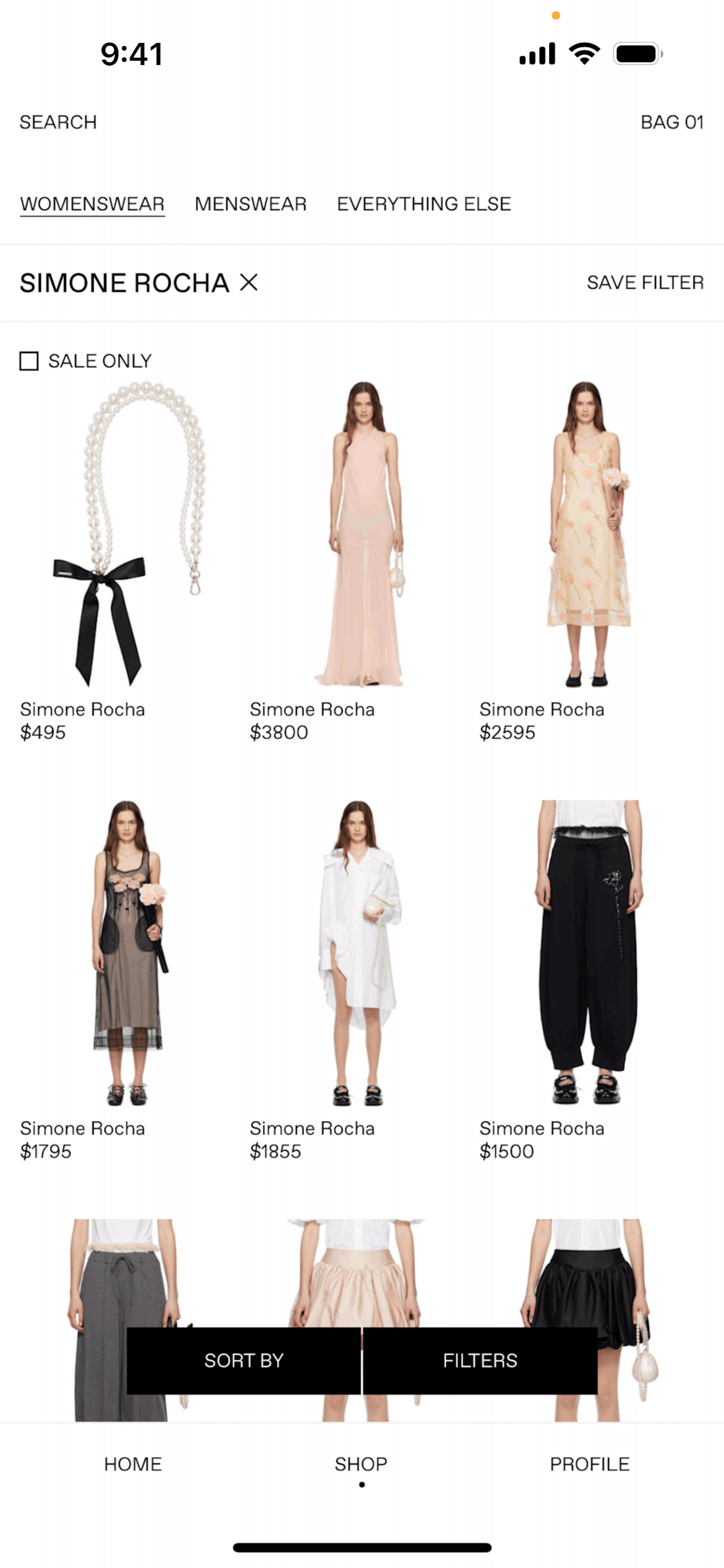 SSENSE iOS Shopping interface screenshot 6