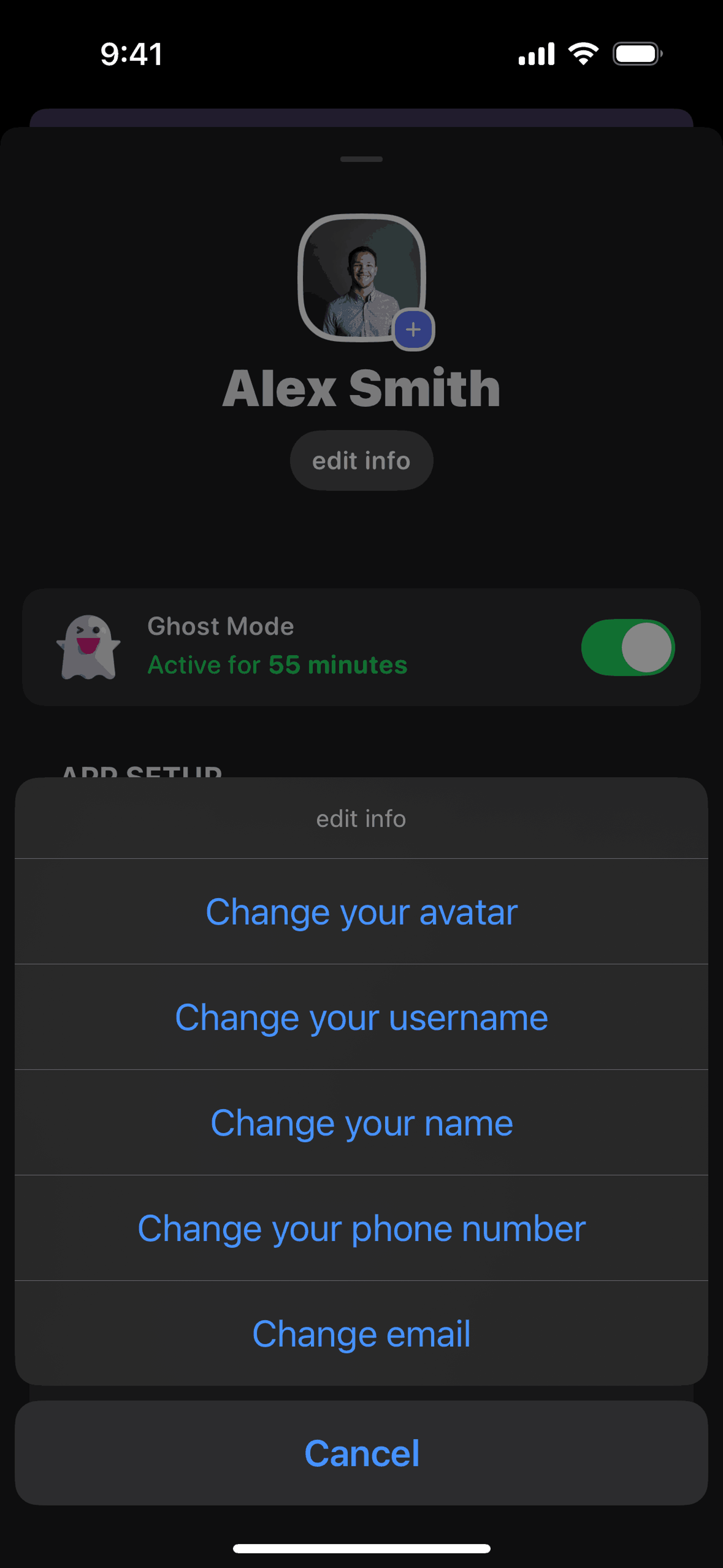 Airbuds Widget iOS Social Networking interface screenshot 8