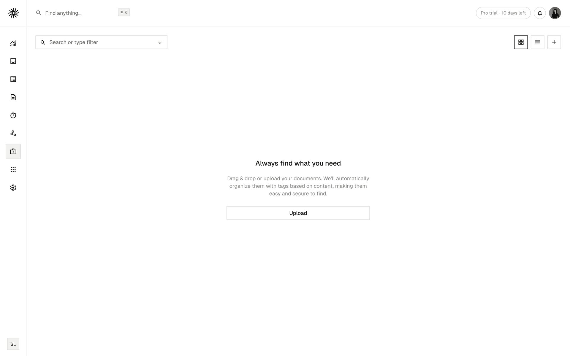 Midday Web Finance interface screenshot 24
