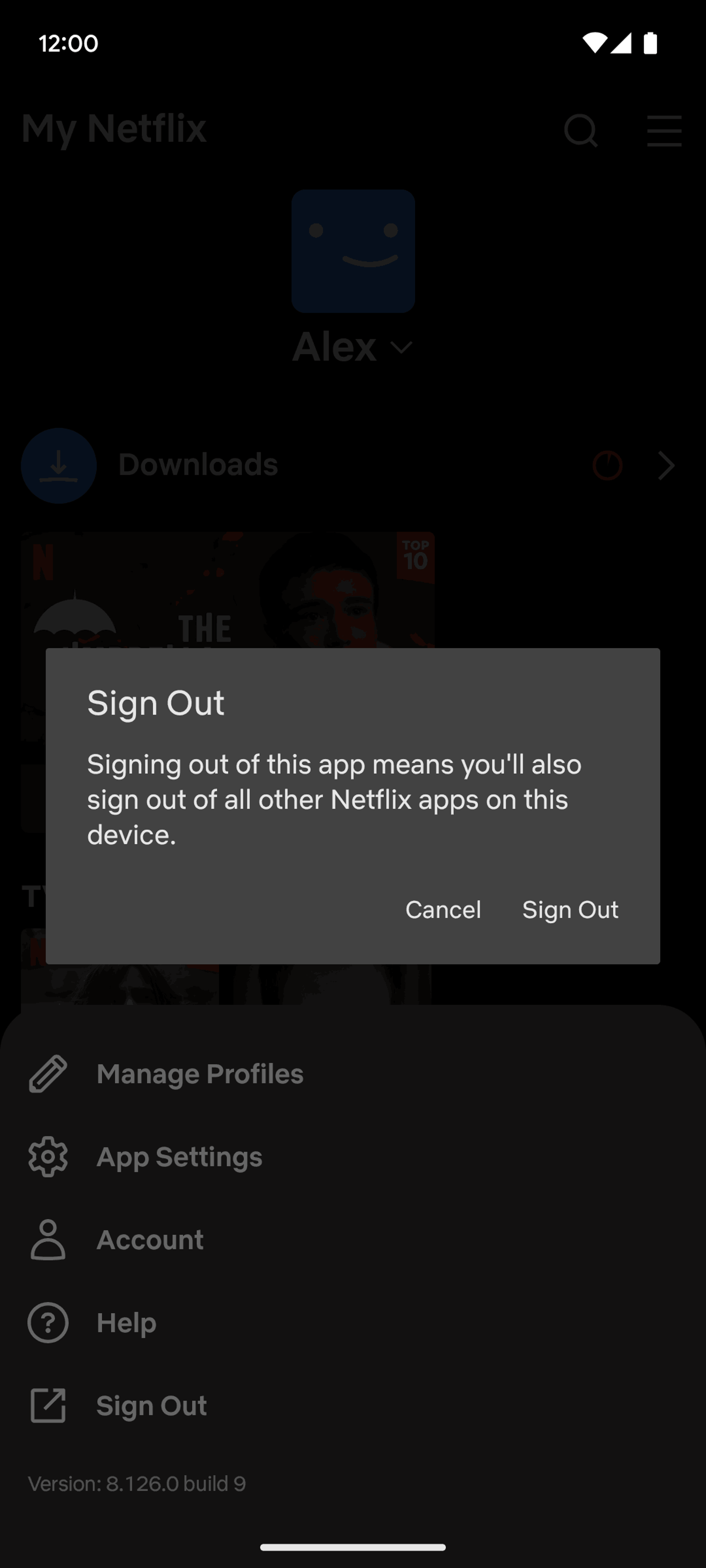 Netflix Android Entertainment interface screenshot 8