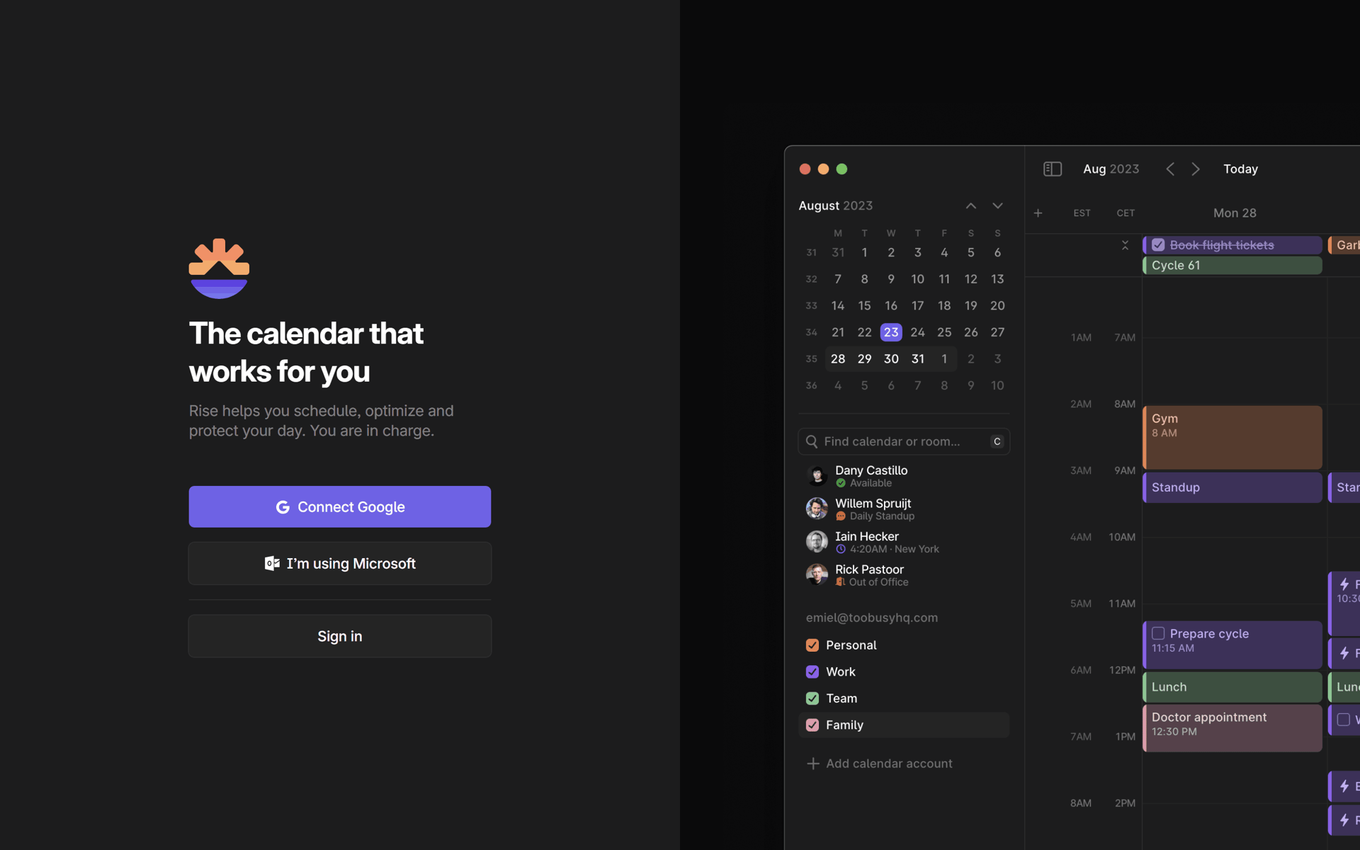 Rise Web Collaboration interface screenshot 2