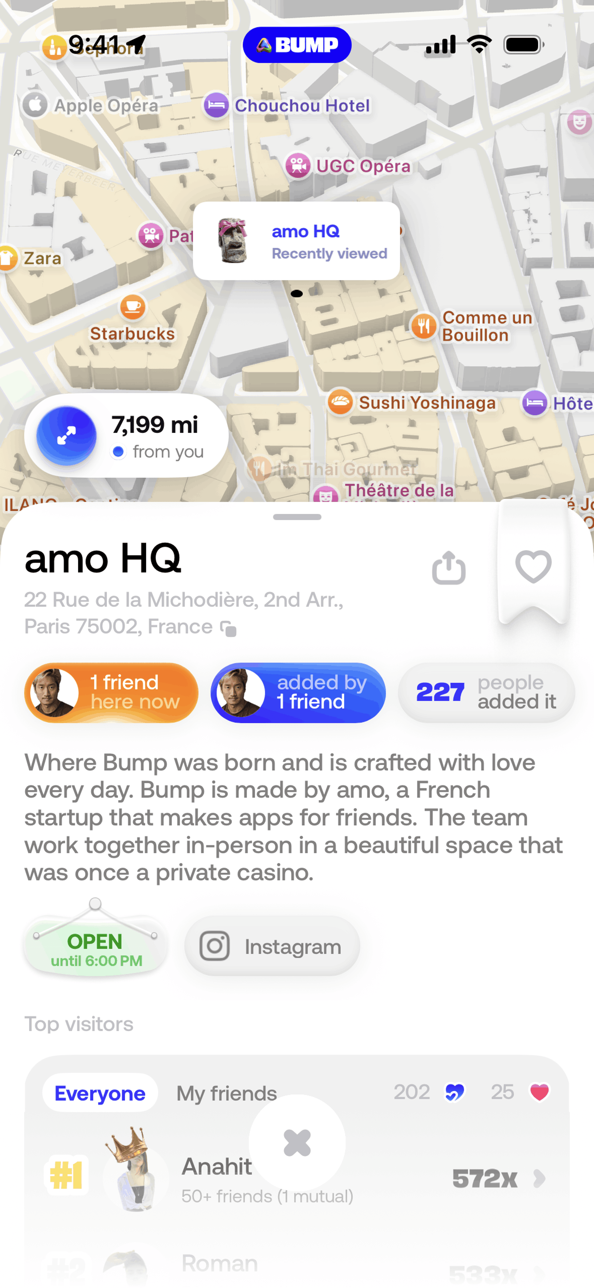 Bump iOS Social Networking interface screenshot 14