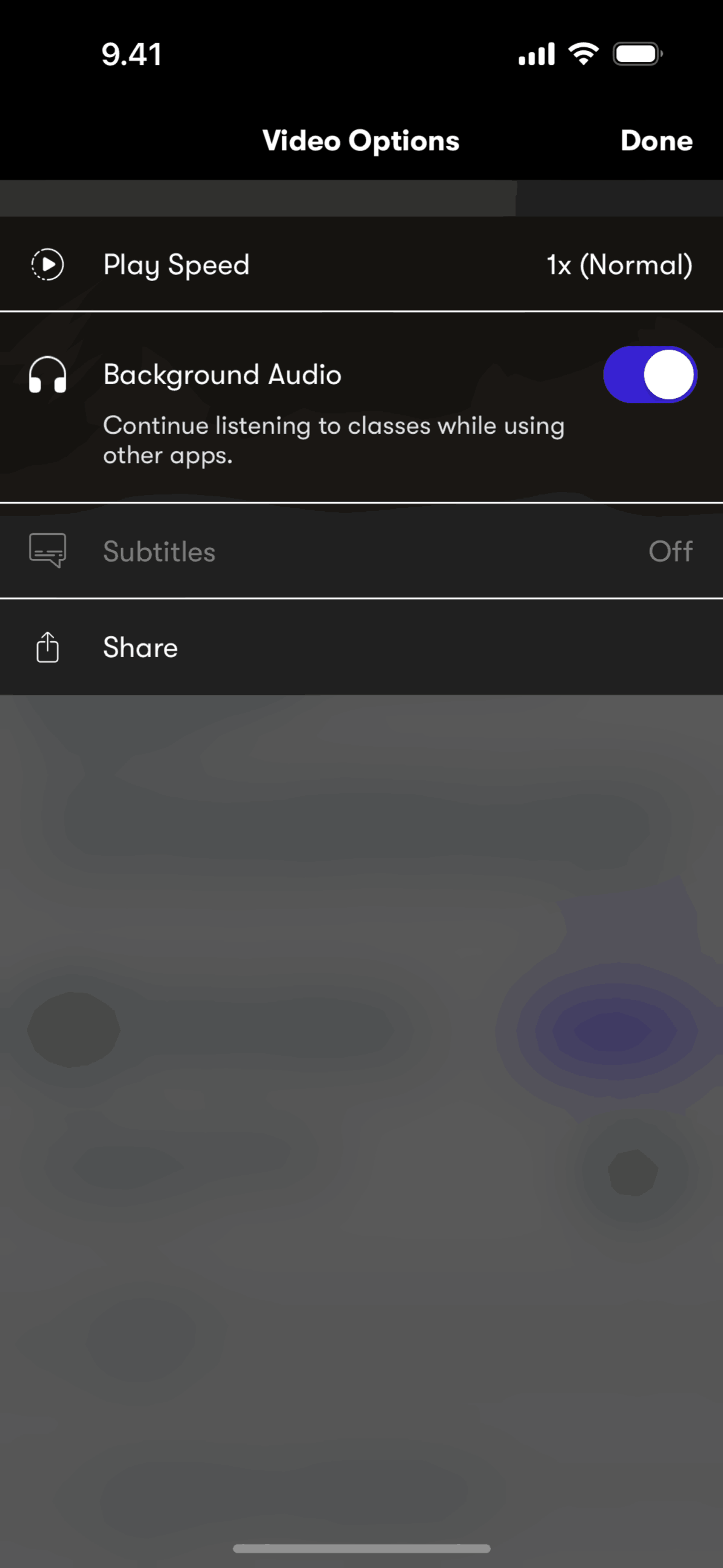Skillshare iOS Education interface screenshot 13