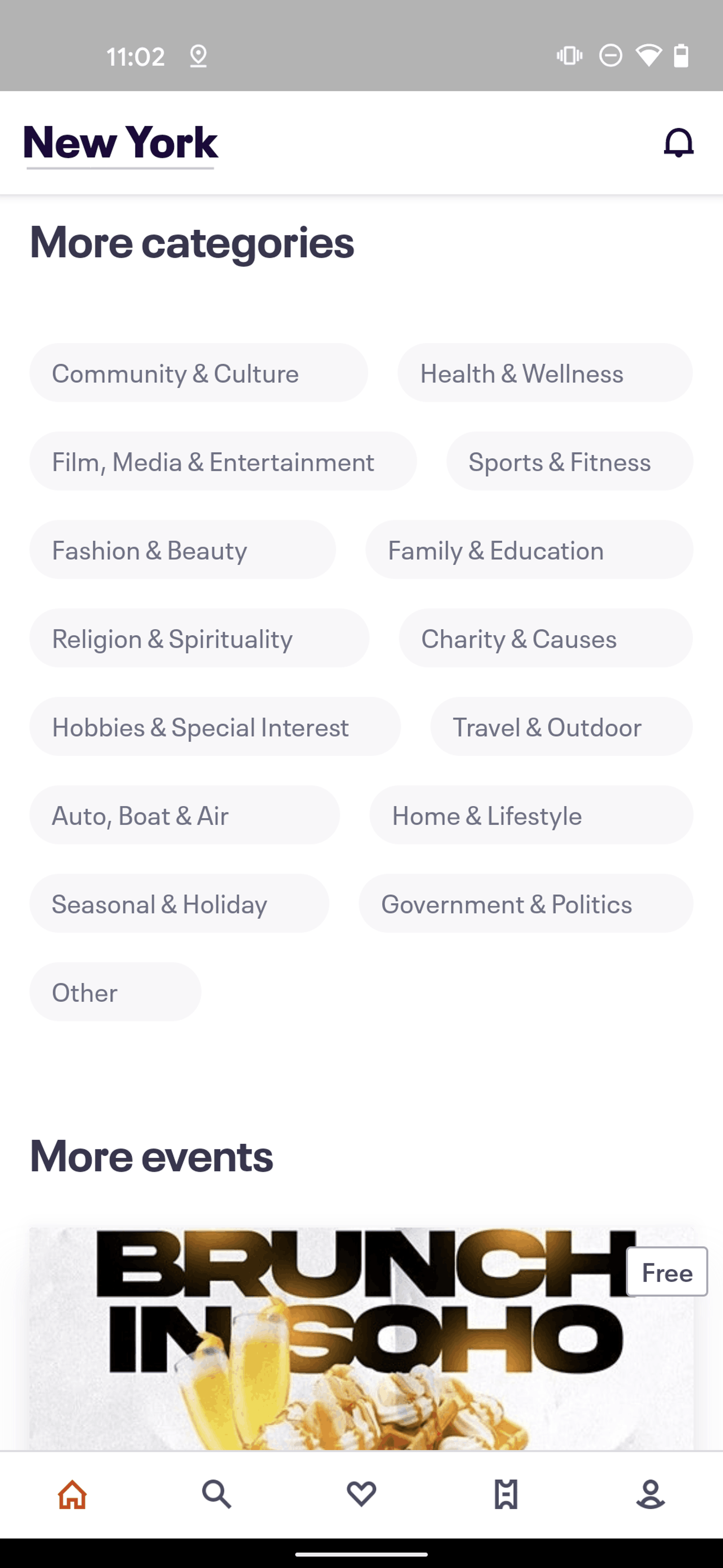 Eventbrite Android Entertainment interface screenshot 20