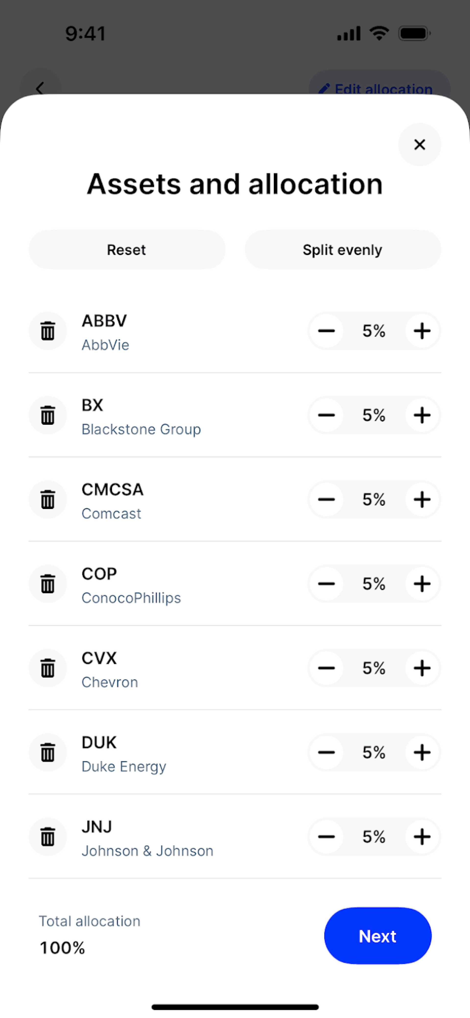 Public iOS Finance interface screenshot 23