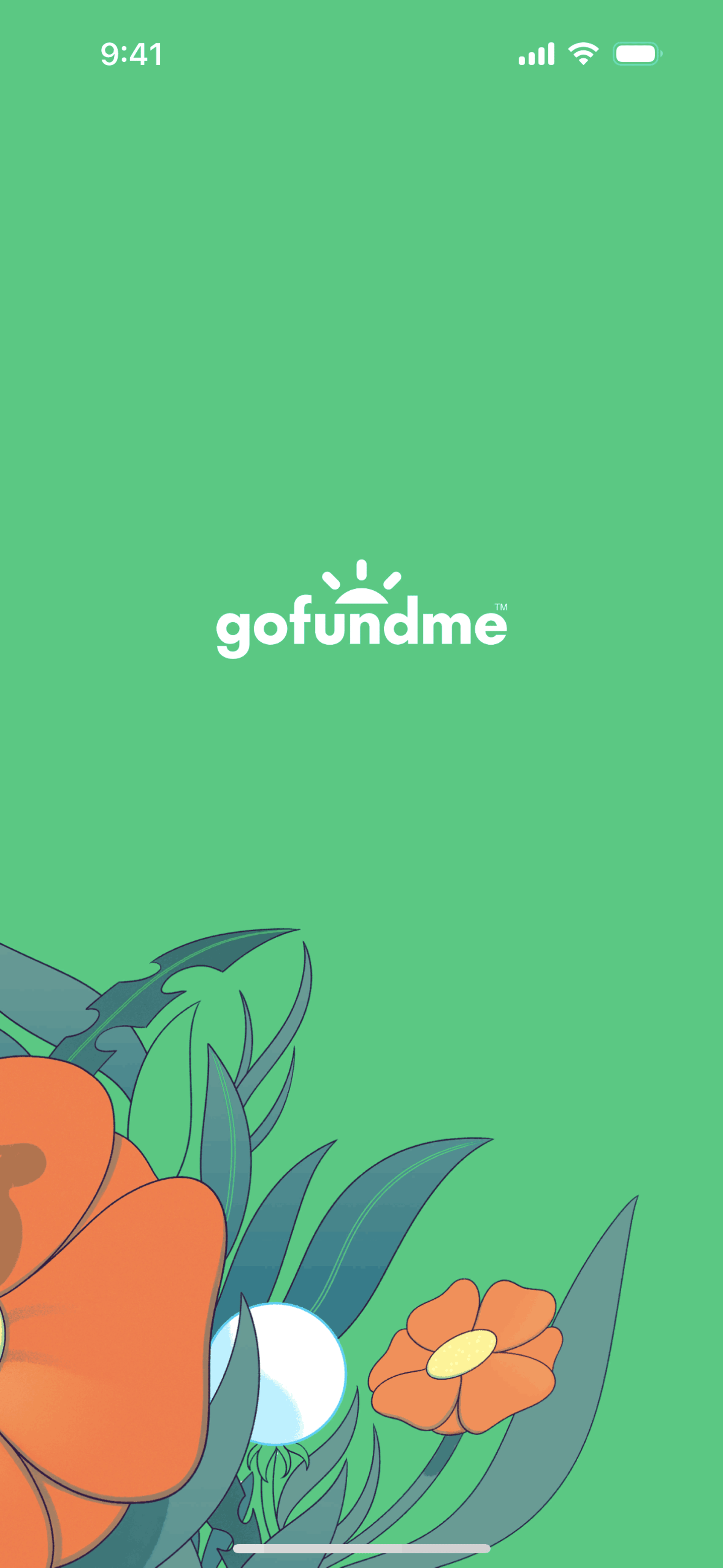 GoFundMe iOS Social Networking interface screenshot 1