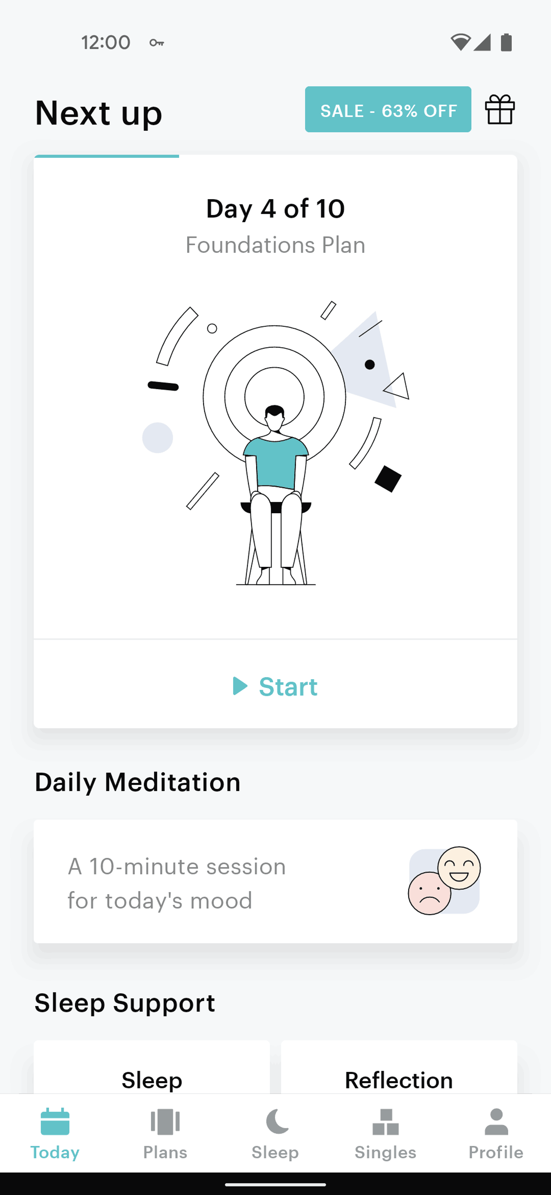 Balance Android Health & Fitness interface screenshot 21