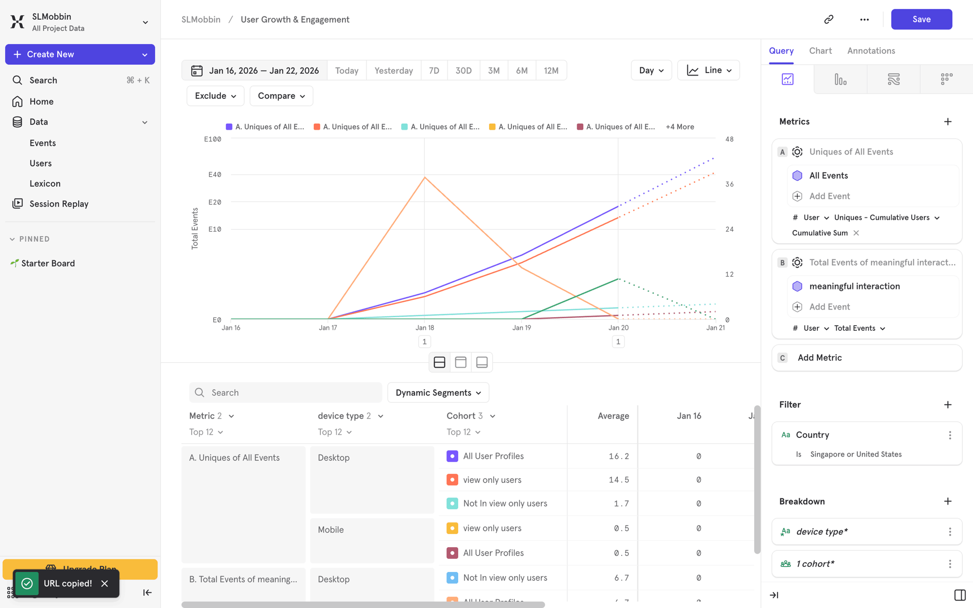 Mixpanel Web Business interface screenshot 24