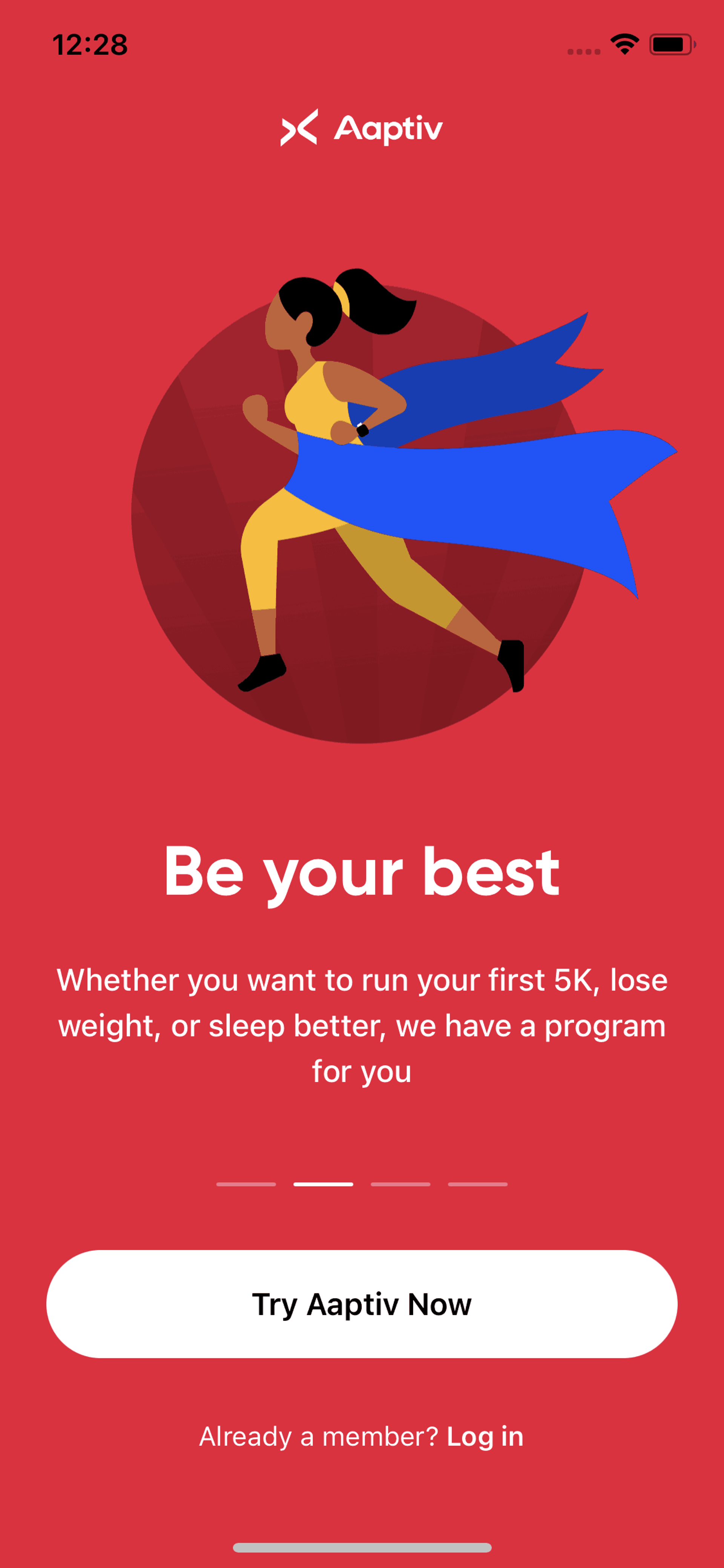 Aaptiv iOS Health & Fitness interface screenshot 3