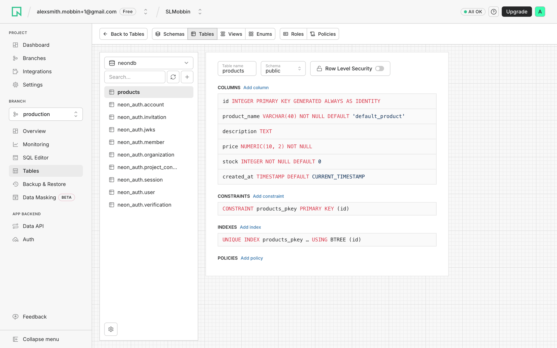 Neon Web Developer Tools interface screenshot 8