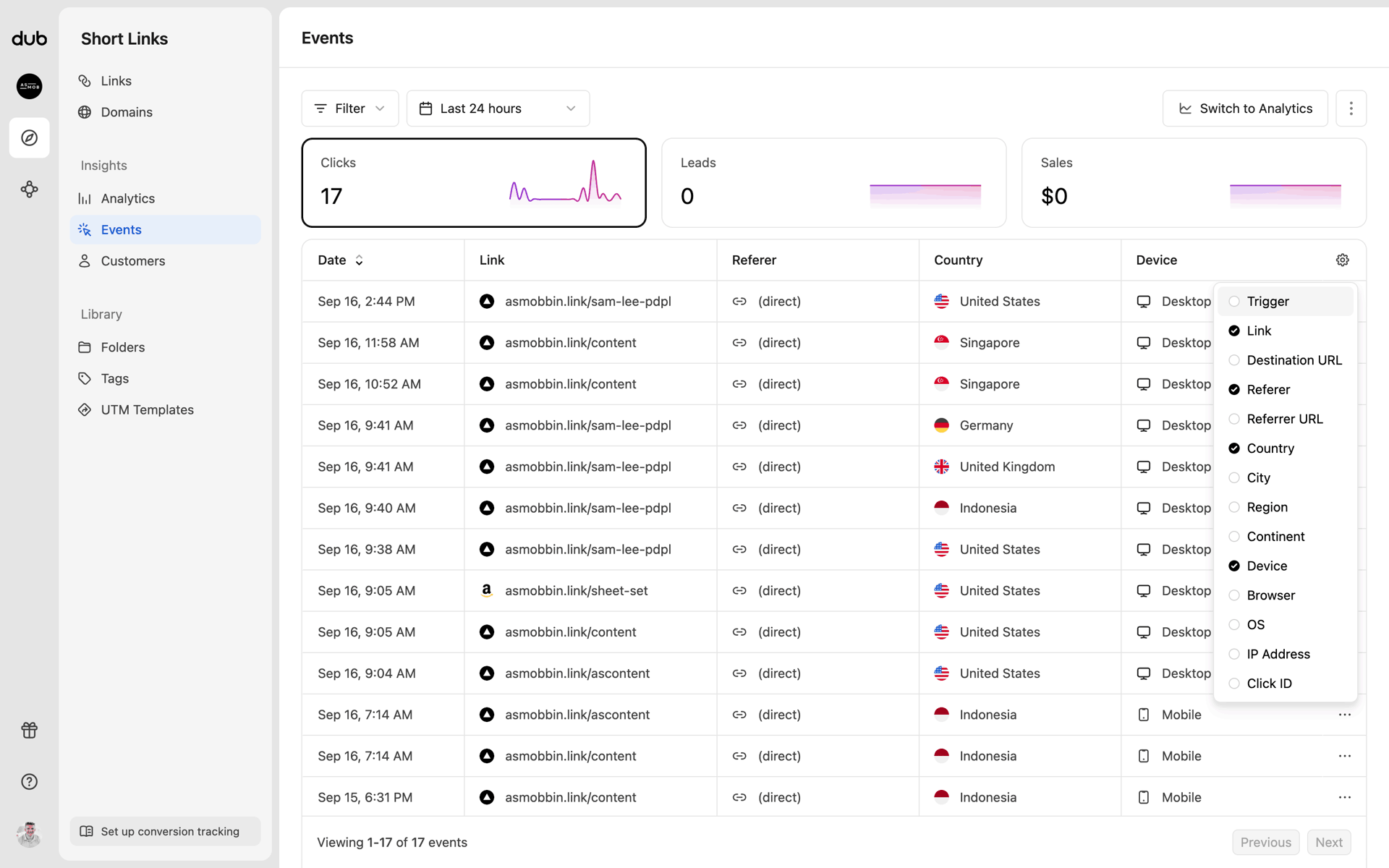 Dub Web Business interface screenshot 15