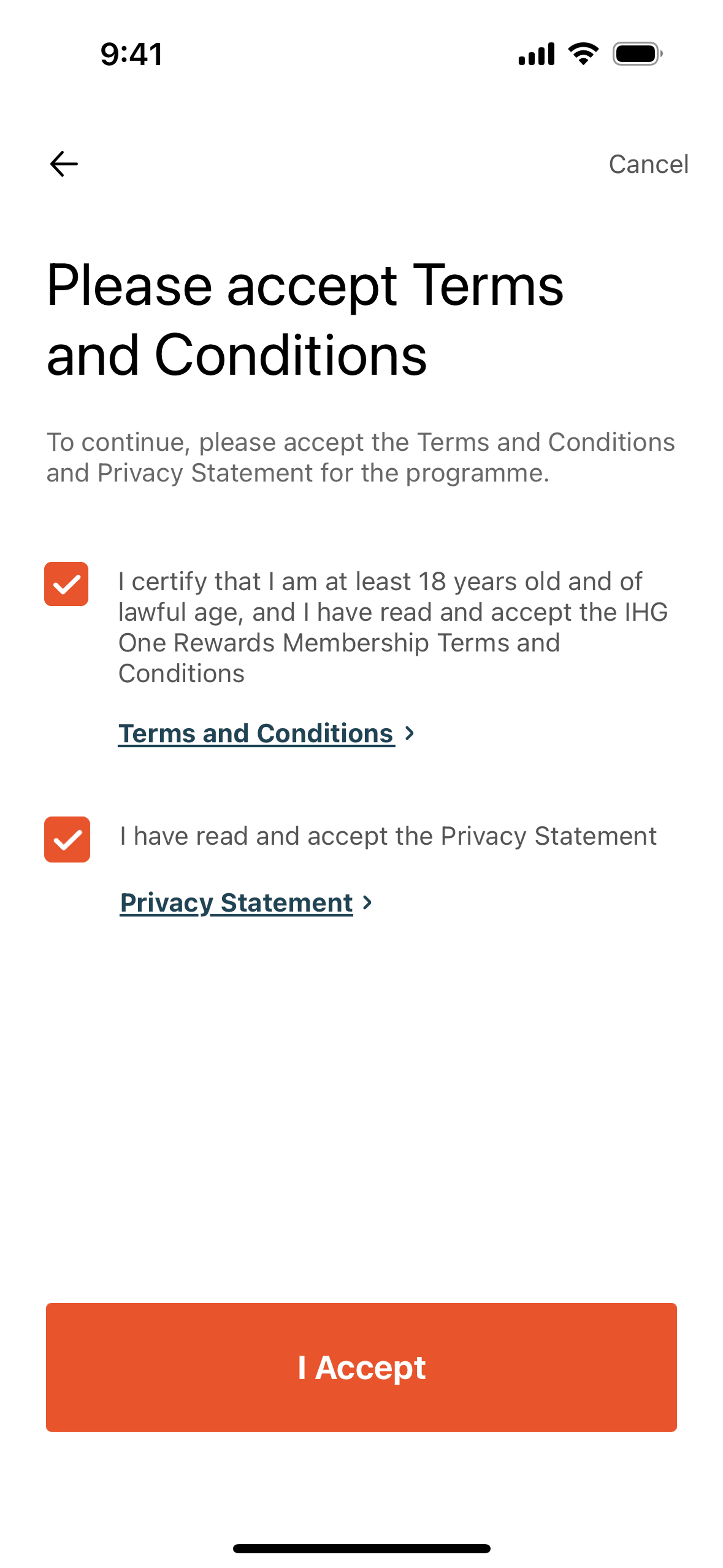 IHG Hotels & Rewards iOS Travel & Transportation interface screenshot 19