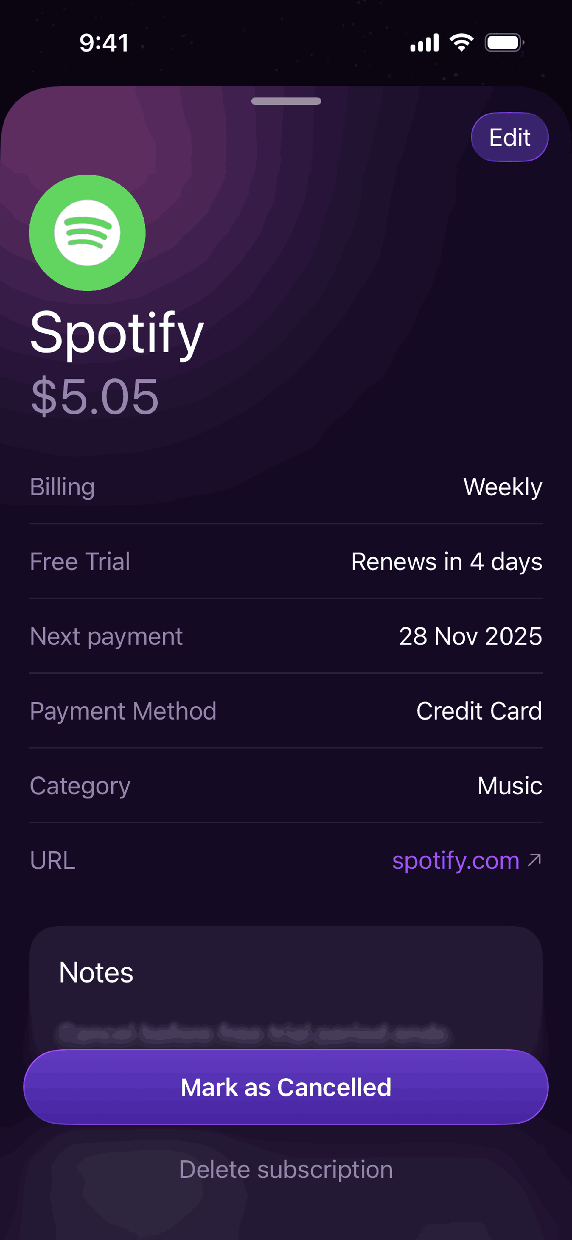 Orbit iOS Finance interface screenshot 6