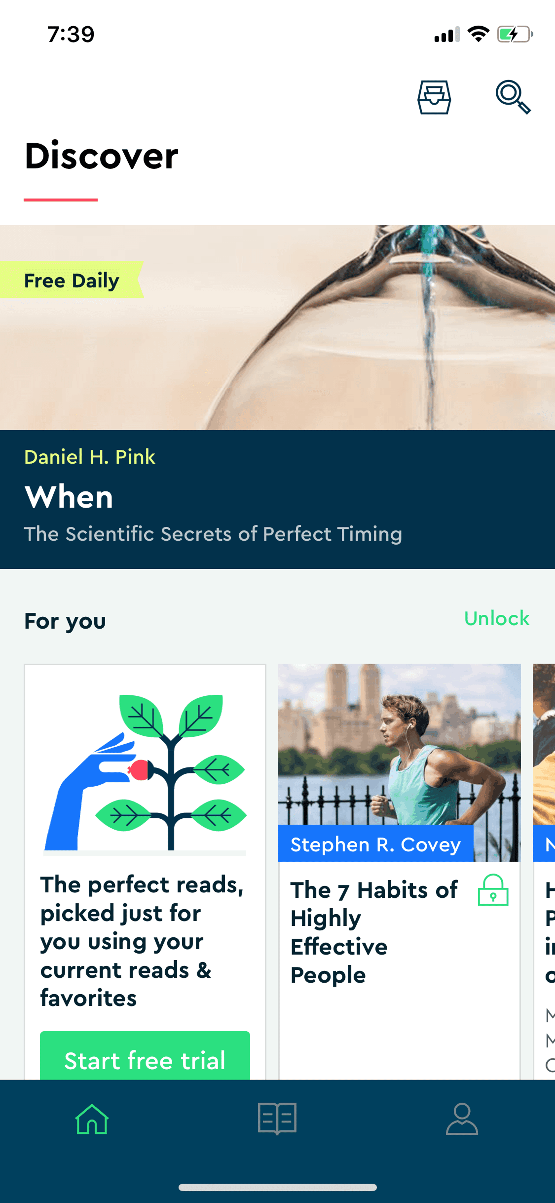 Blinkist iOS Education interface screenshot 13