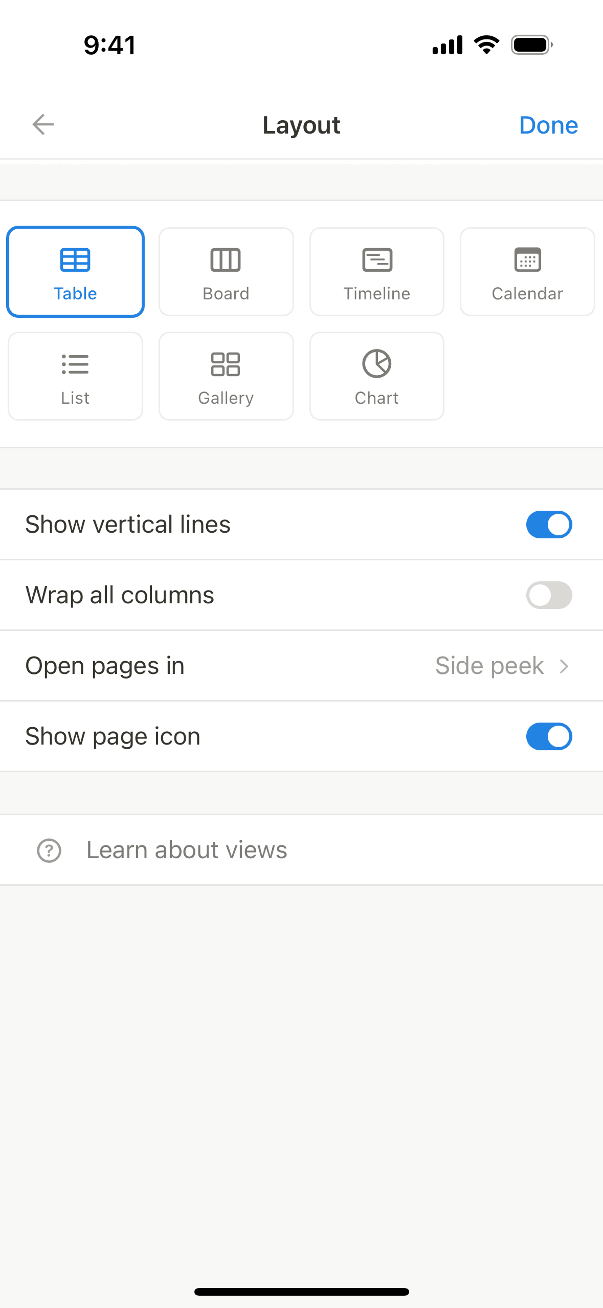 Notion iOS Collaboration interface screenshot 5