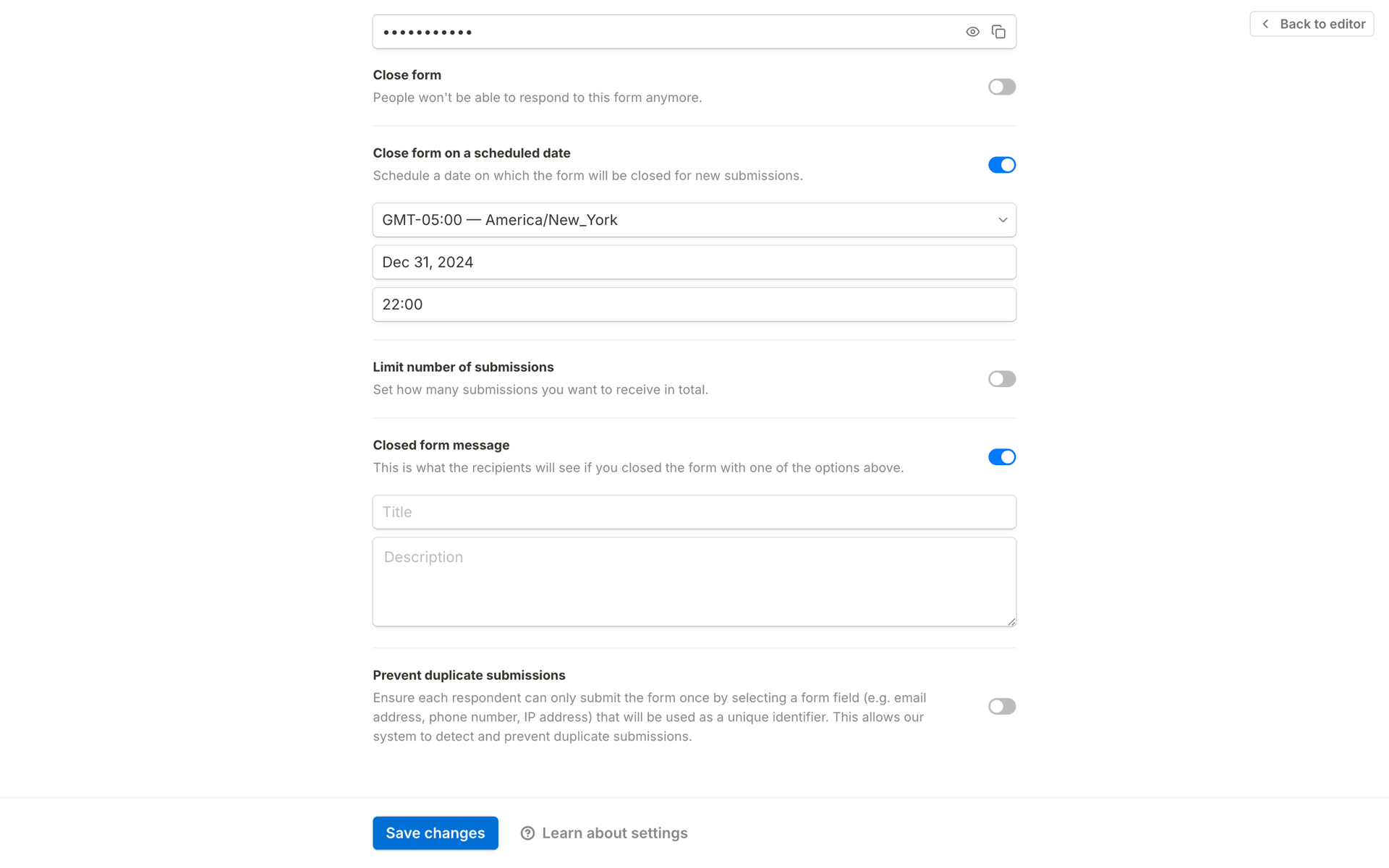 Tally Web Productivity interface screenshot 16