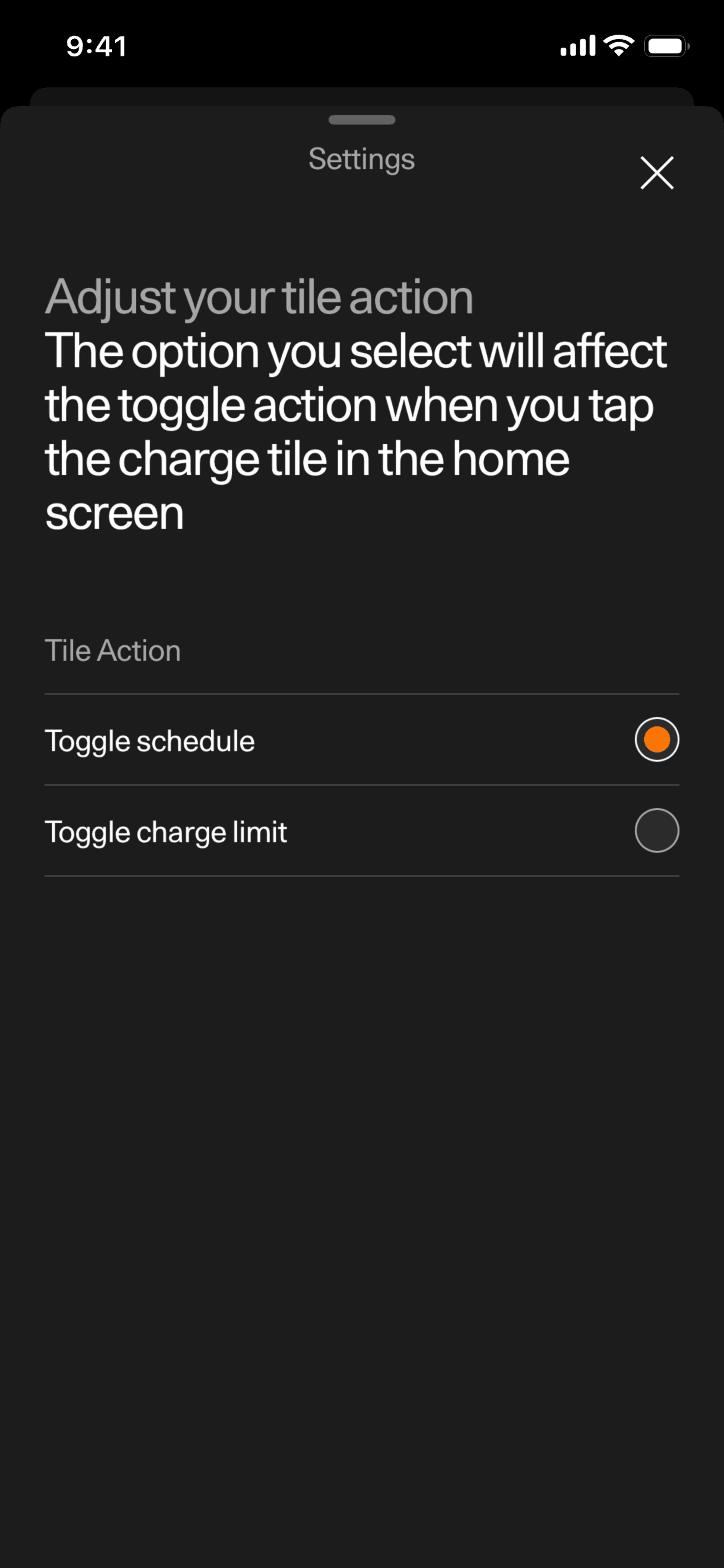 Polestar iOS Lifestyle interface screenshot 2