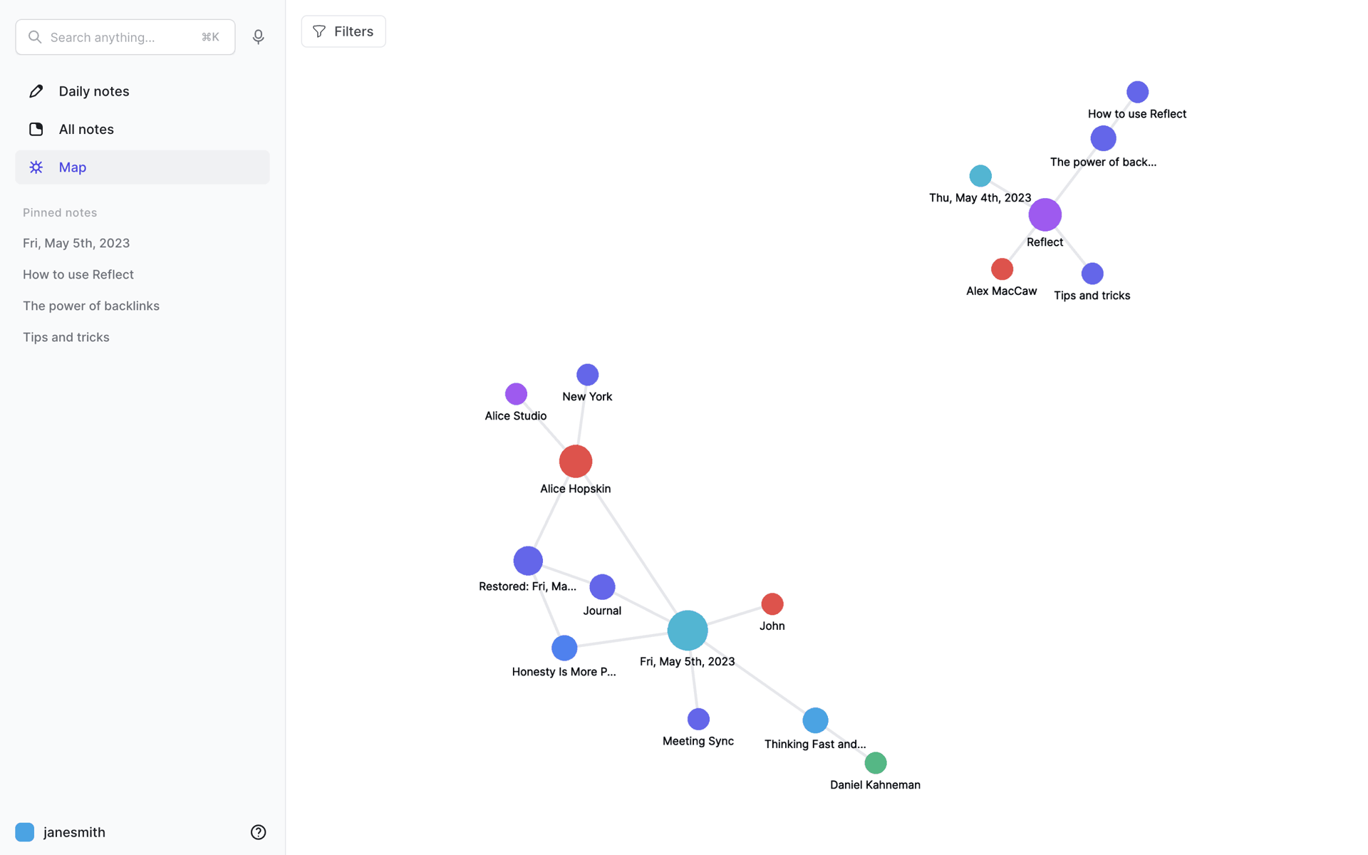 Reflect Web AI interface screenshot 13